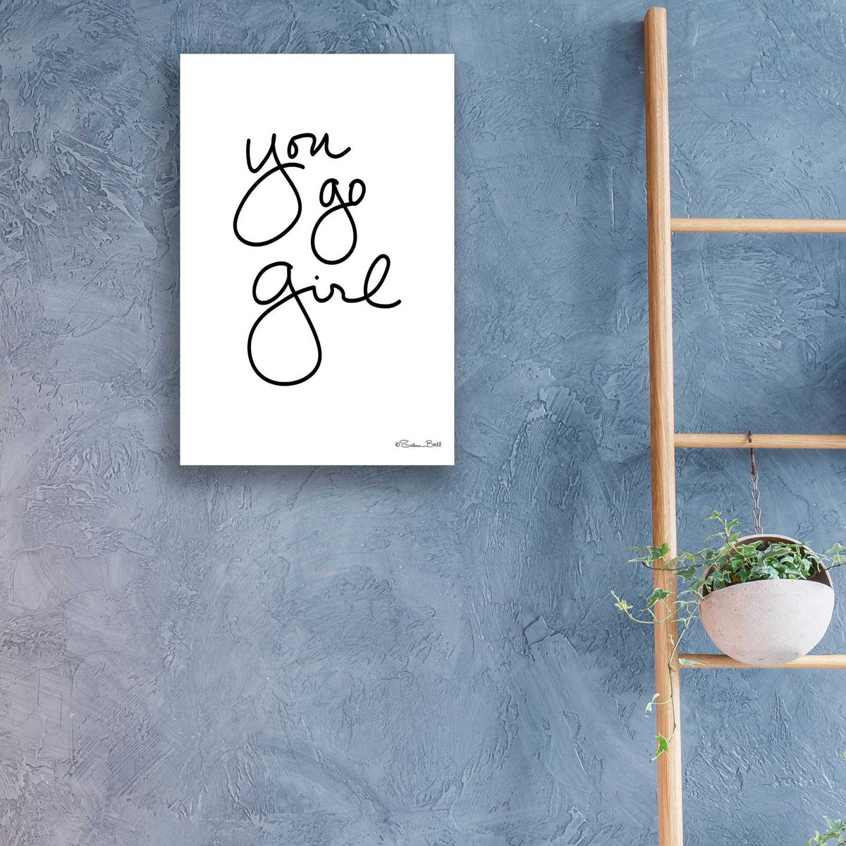 Epic Art 'You Go Girl' by Susan Ball, Acrylic Glass Wall Art,16x24