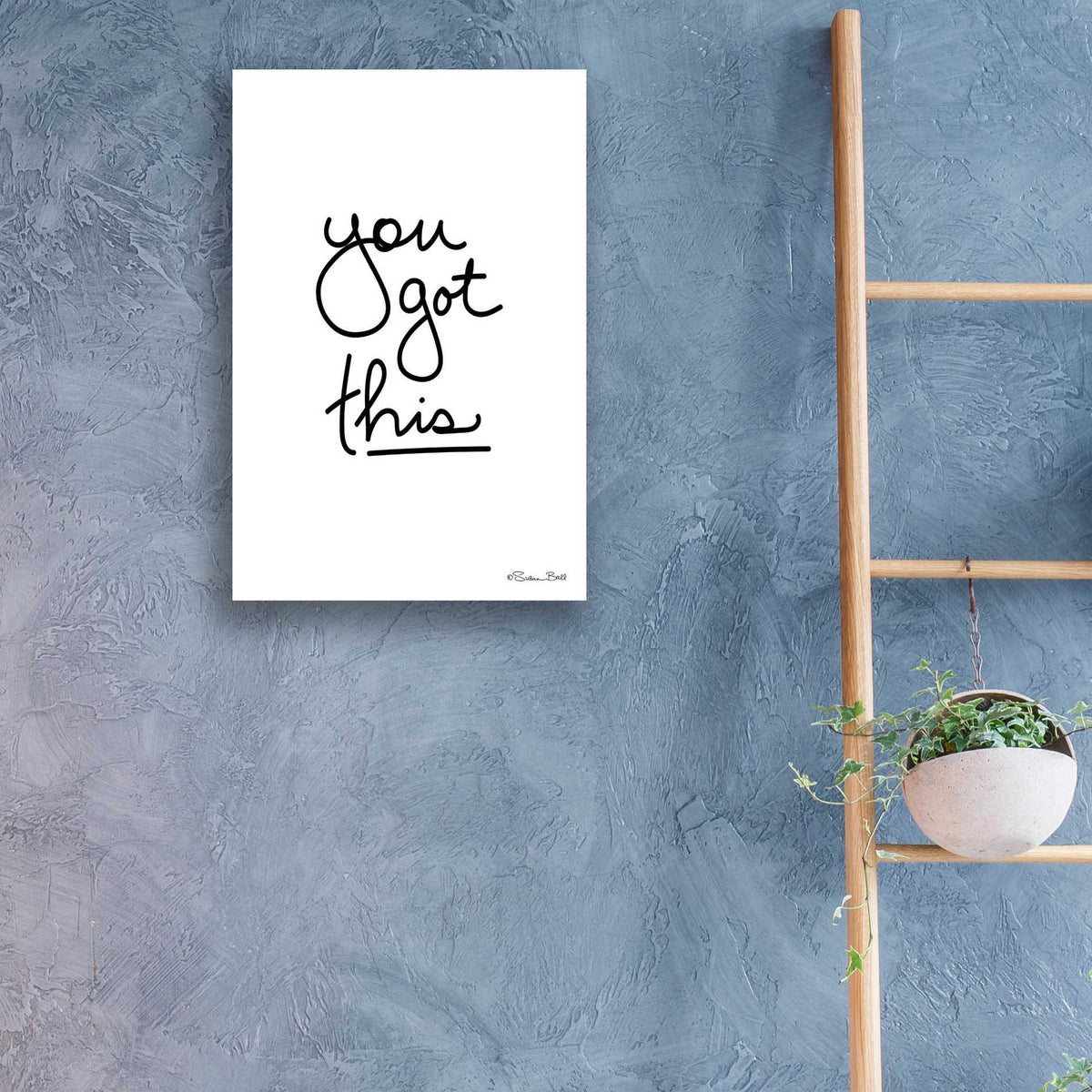 Epic Art 'You Got This' by Susan Ball, Acrylic Glass Wall Art,16x24