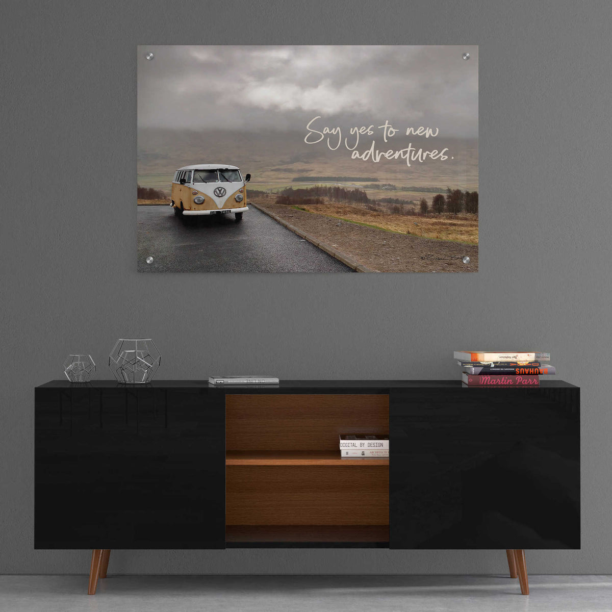 Epic Art 'Say Yes to New Adventure' by Susan Ball, Acrylic Glass Wall Art,36x24