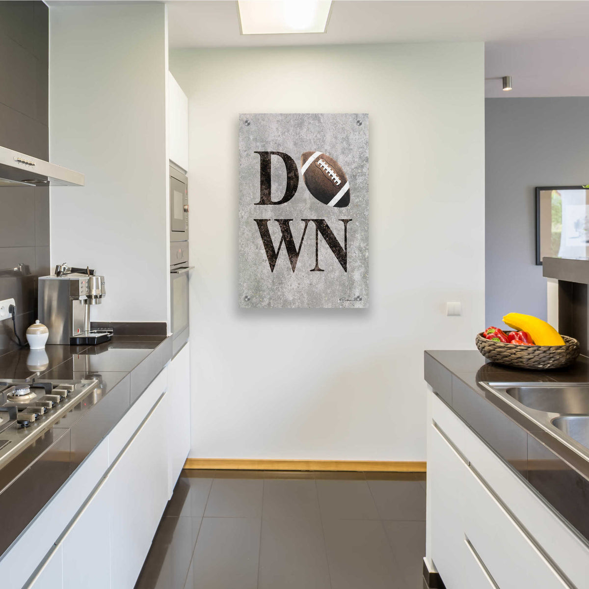 Epic Art 'Football DOWN' by Susan Ball, Acrylic Glass Wall Art,24x36