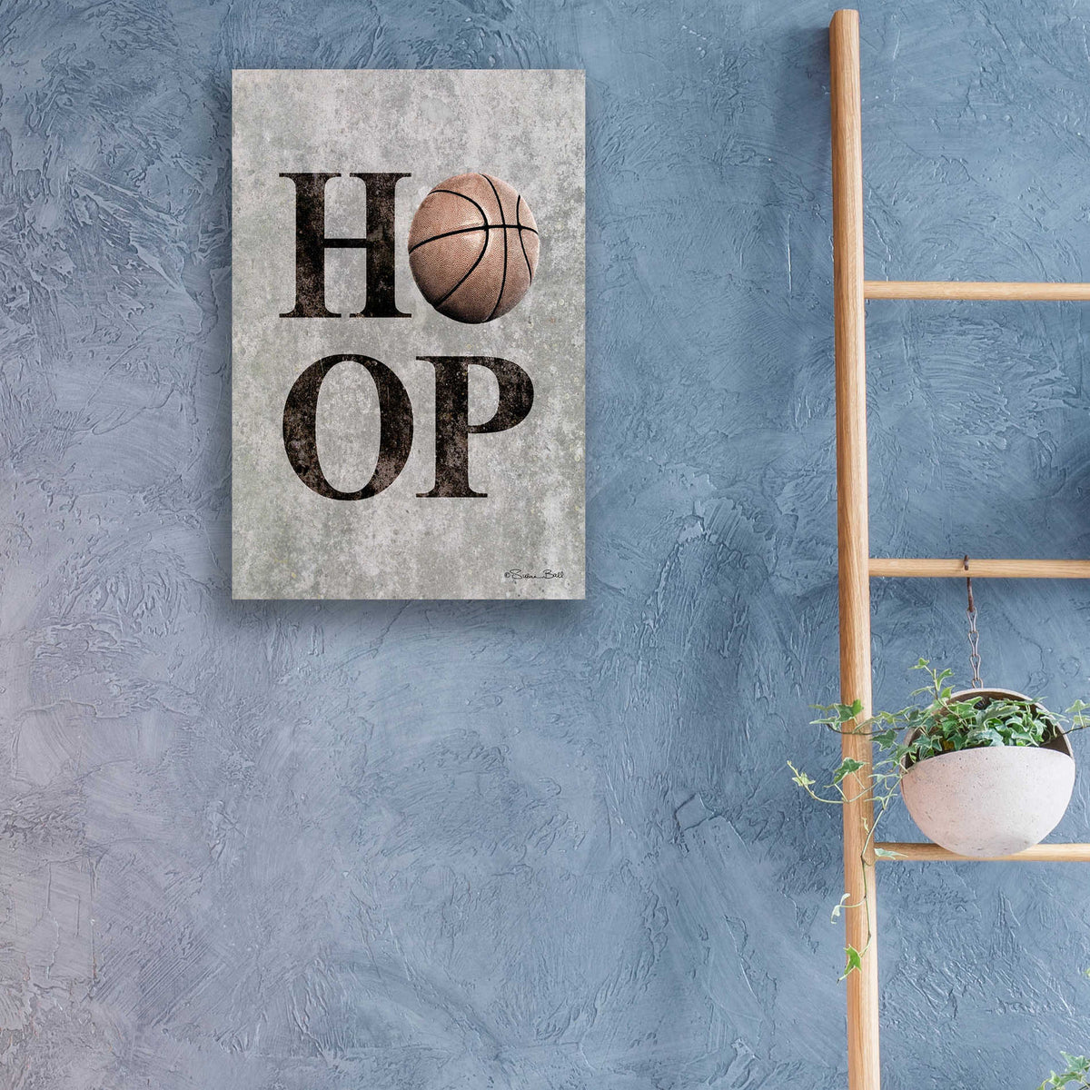 Epic Art 'Basketball Hoop' by Susan Ball, Acrylic Glass Wall Art,16x24