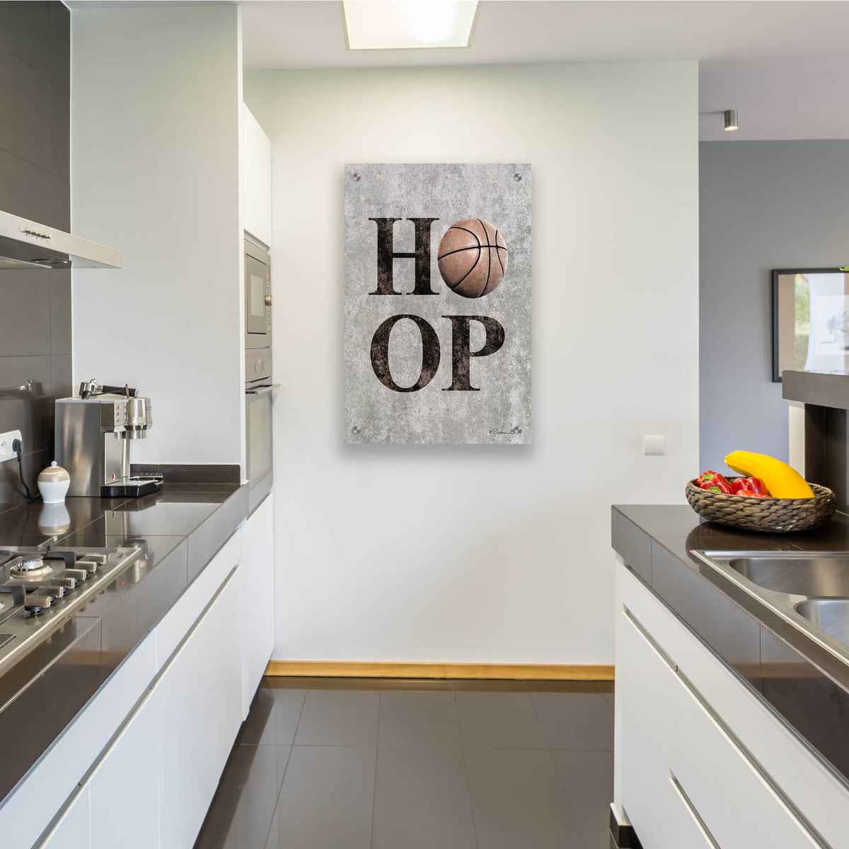 Epic Art 'Basketball Hoop' by Susan Ball, Acrylic Glass Wall Art,24x36