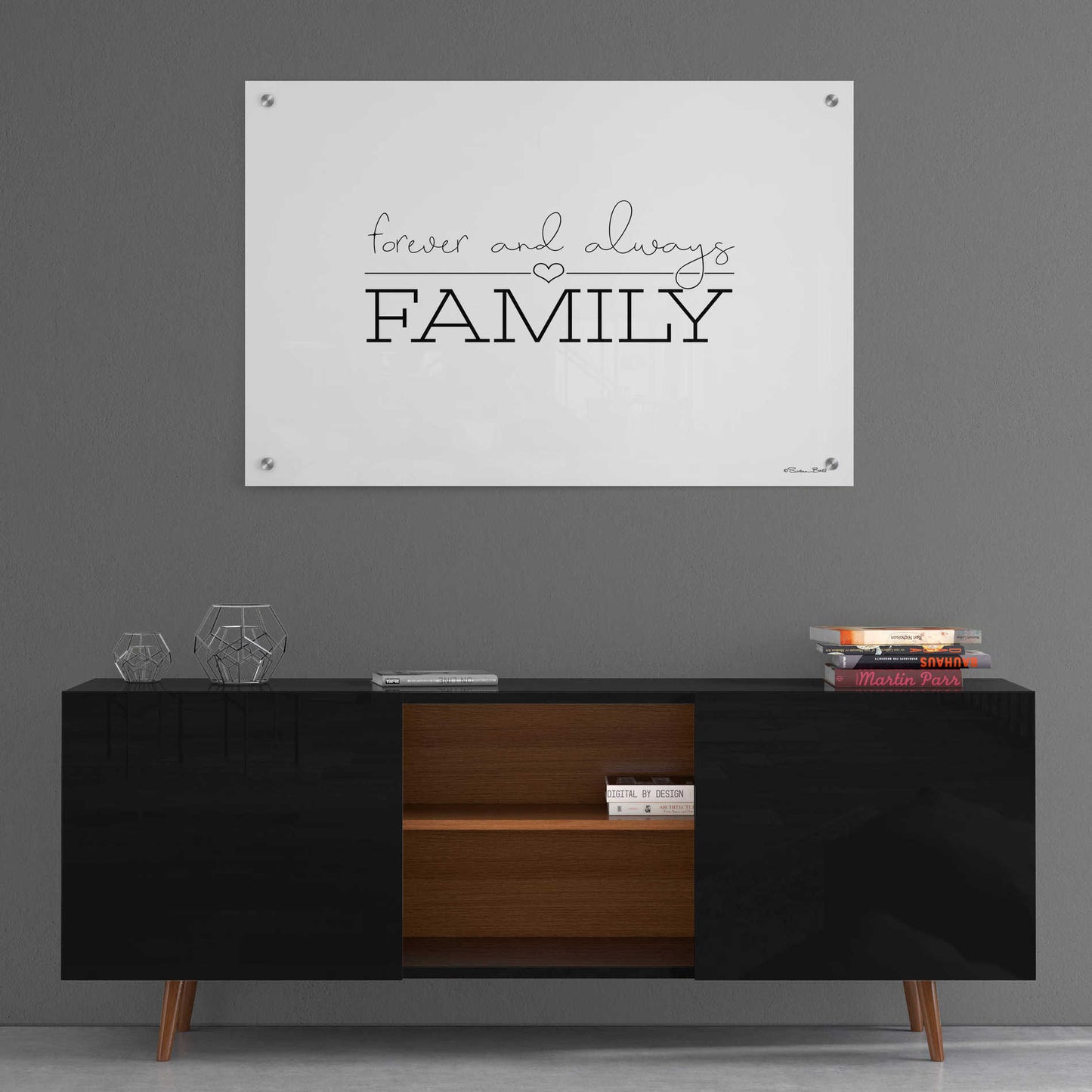 Epic Art 'Forever and Always Family' by Susan Ball, Acrylic Glass Wall Art,36x24