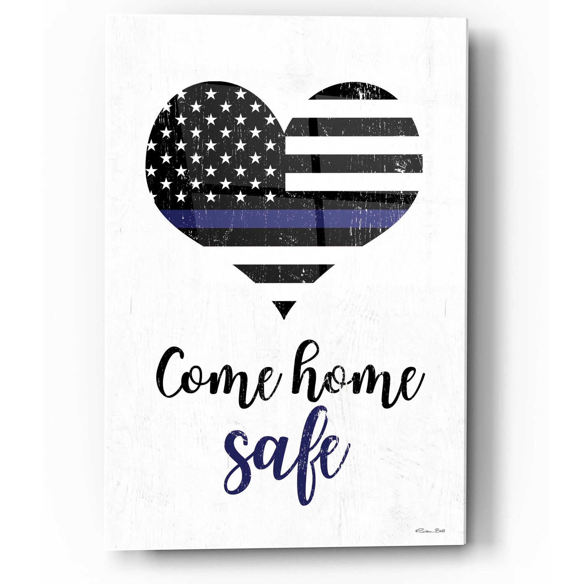Epic Art 'Come Home Safe' by Susan Ball, Acrylic Glass Wall Art,12x16