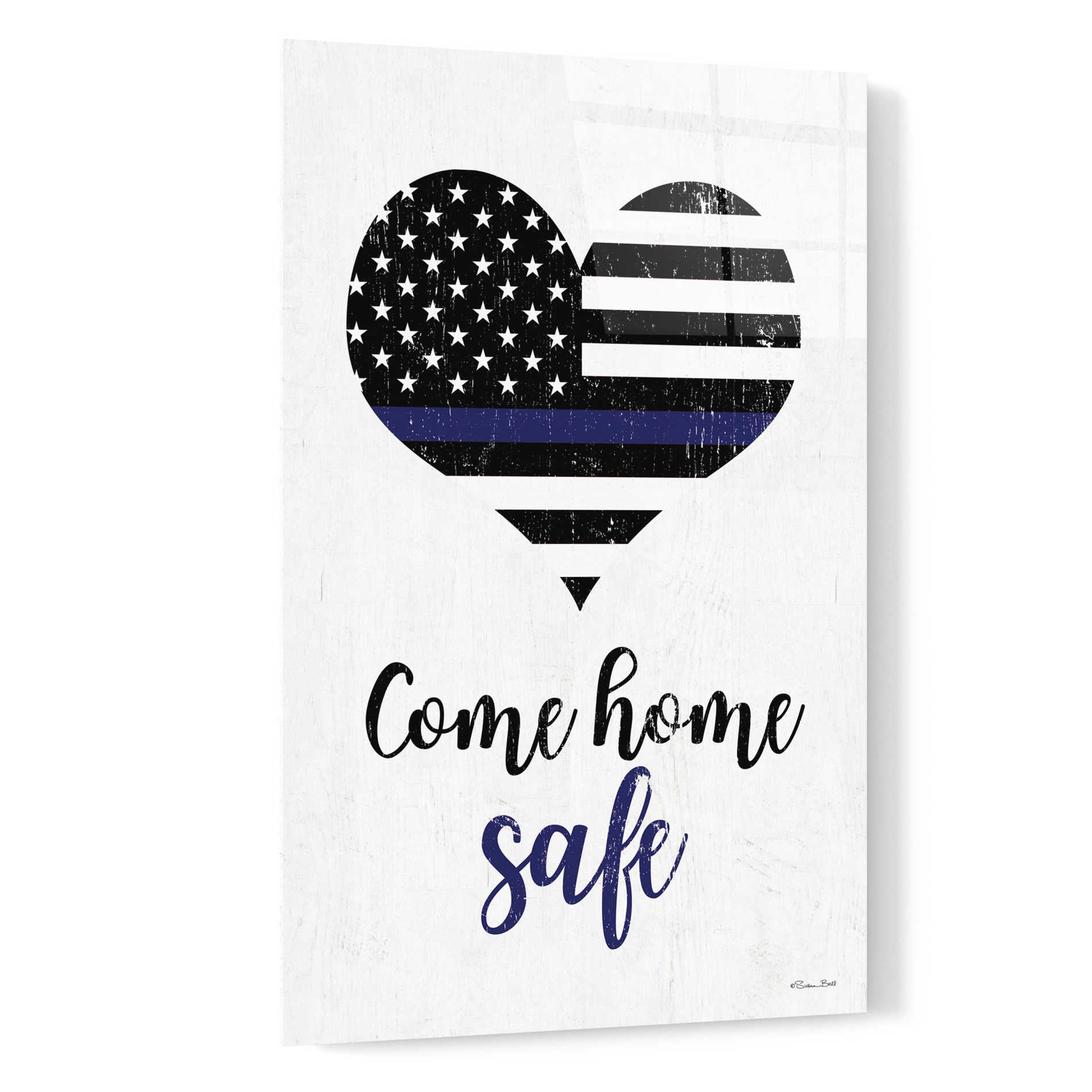 Epic Art 'Come Home Safe' by Susan Ball, Acrylic Glass Wall Art,16x24