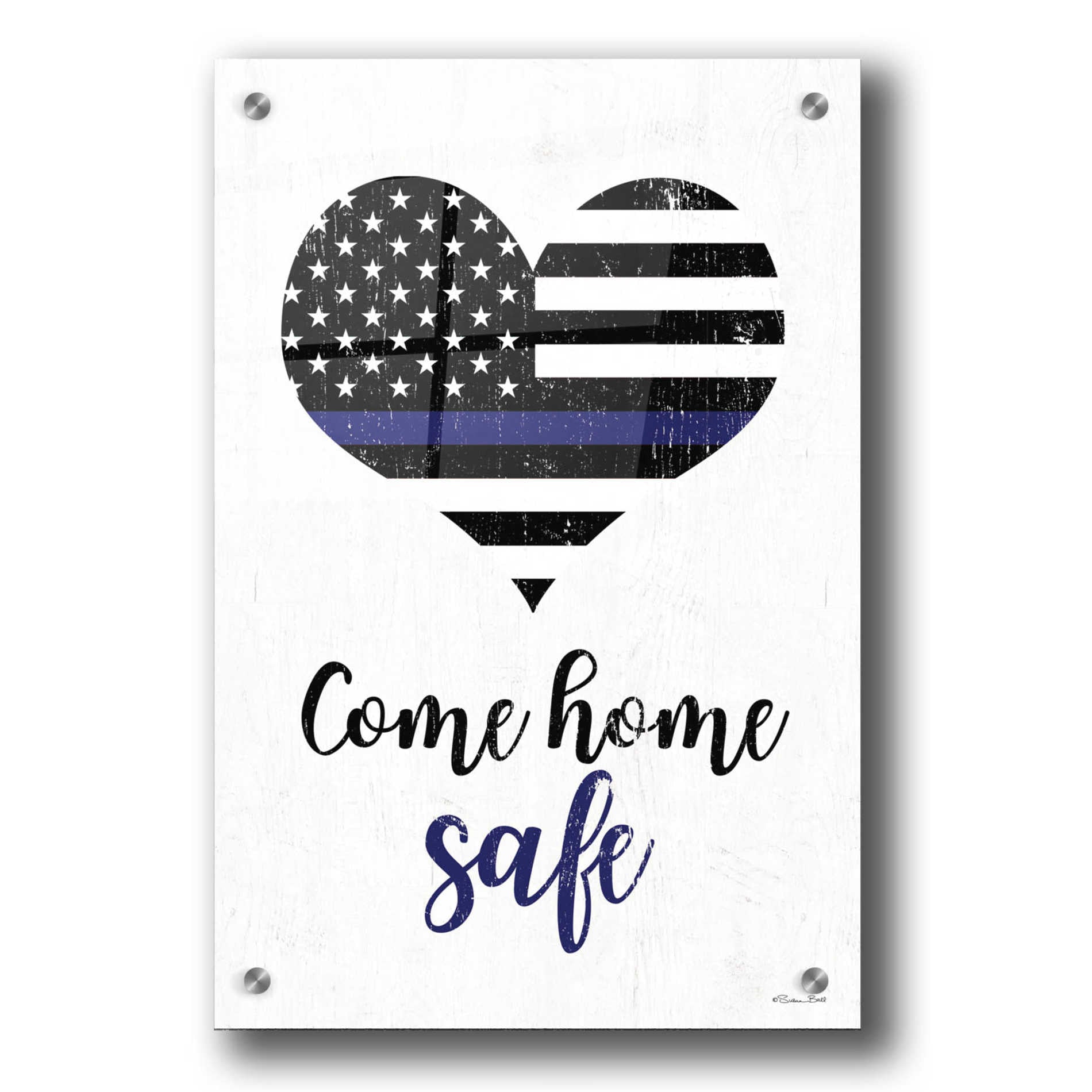 Epic Art 'Come Home Safe' by Susan Ball, Acrylic Glass Wall Art,24x36