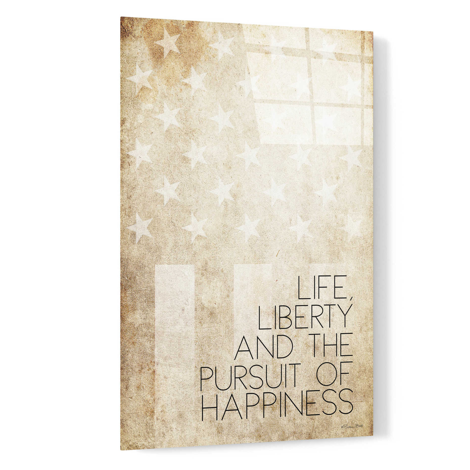 Epic Art 'Life, Liberty and Happiness' by Susan Ball, Acrylic Glass Wall Art,16x24