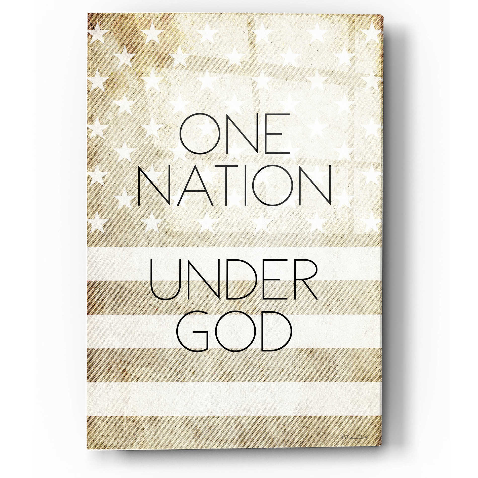 Epic Art 'One Nation Under God' by Susan Ball, Acrylic Glass Wall Art,12x16
