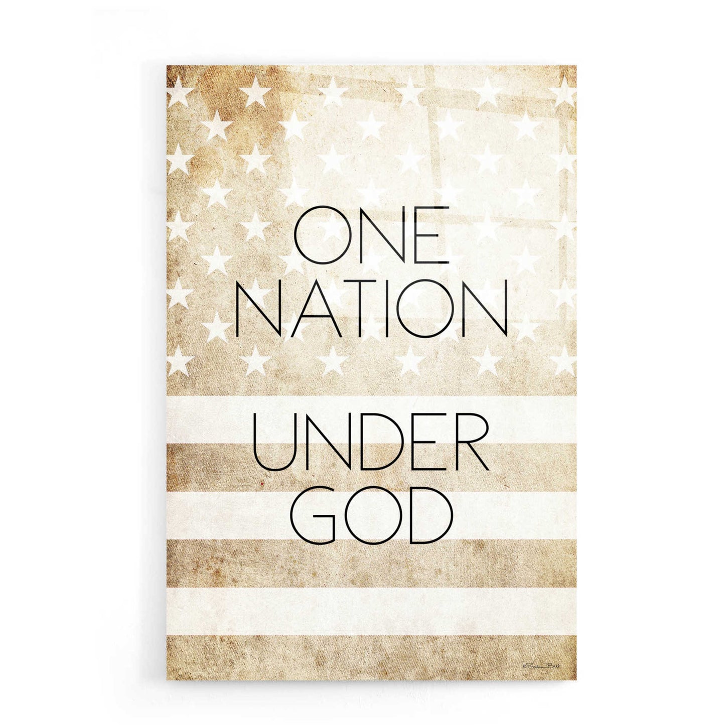 Epic Art 'One Nation Under God' by Susan Ball, Acrylic Glass Wall Art,16x24