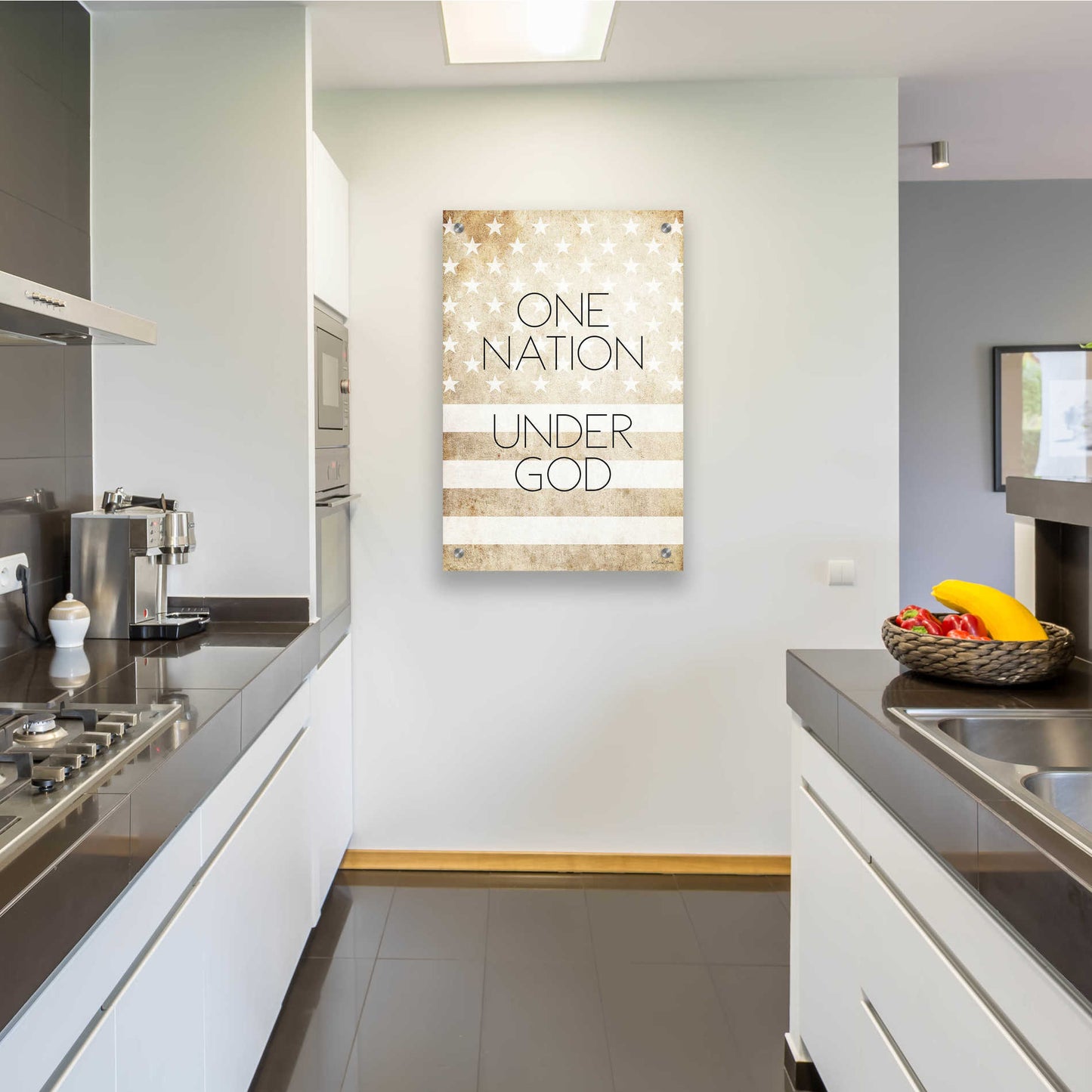 Epic Art 'One Nation Under God' by Susan Ball, Acrylic Glass Wall Art,24x36