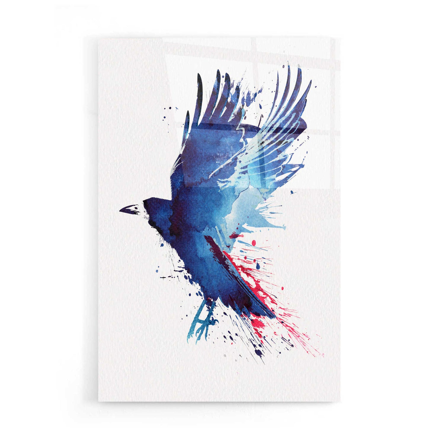 Epic Art 'Bloody Crow' by Robert Farkas, Acrylic Glass Wall Art,16x24