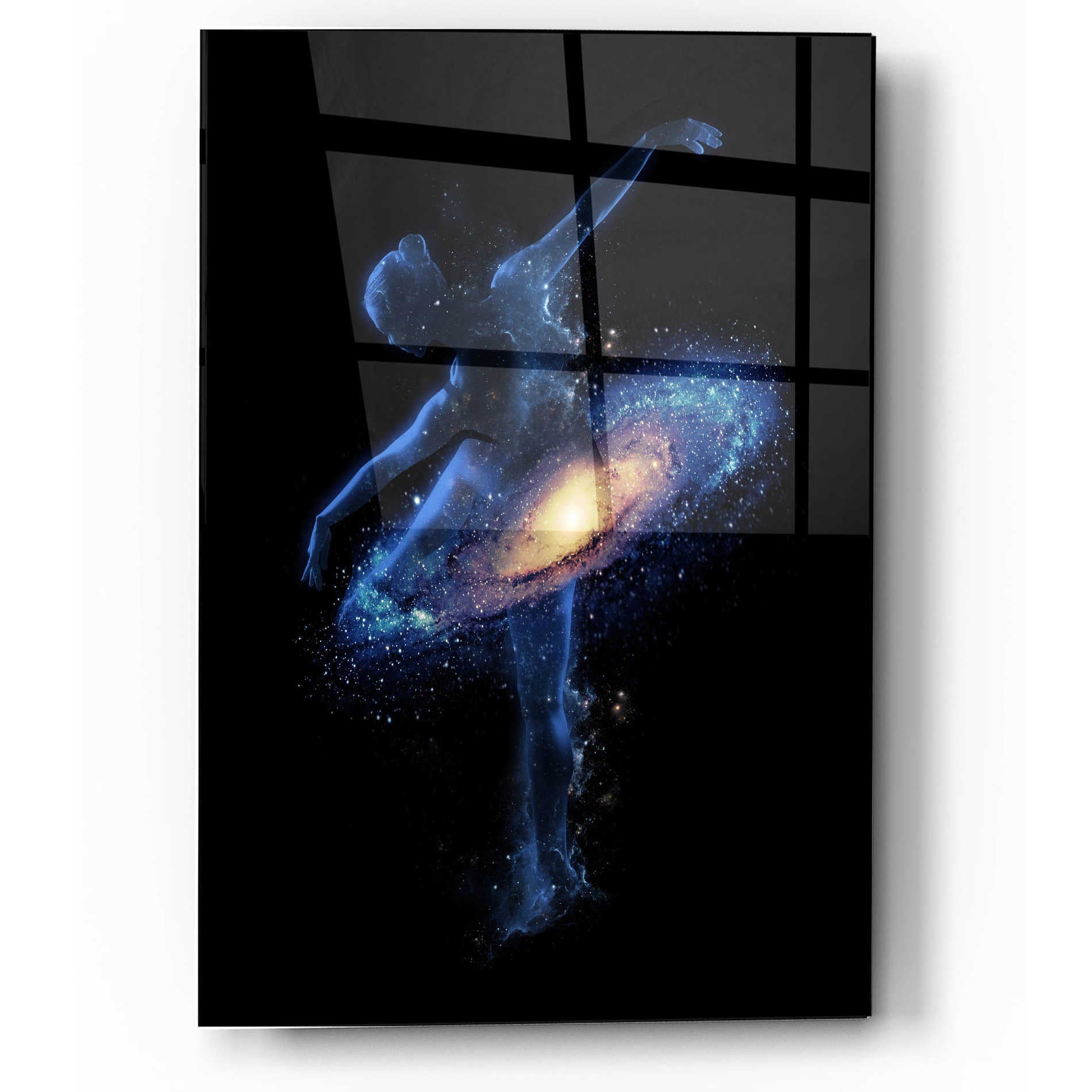 Epic Art 'Cosmic Dance' by Robert Farkas, Acrylic Glass Wall Art,12x16