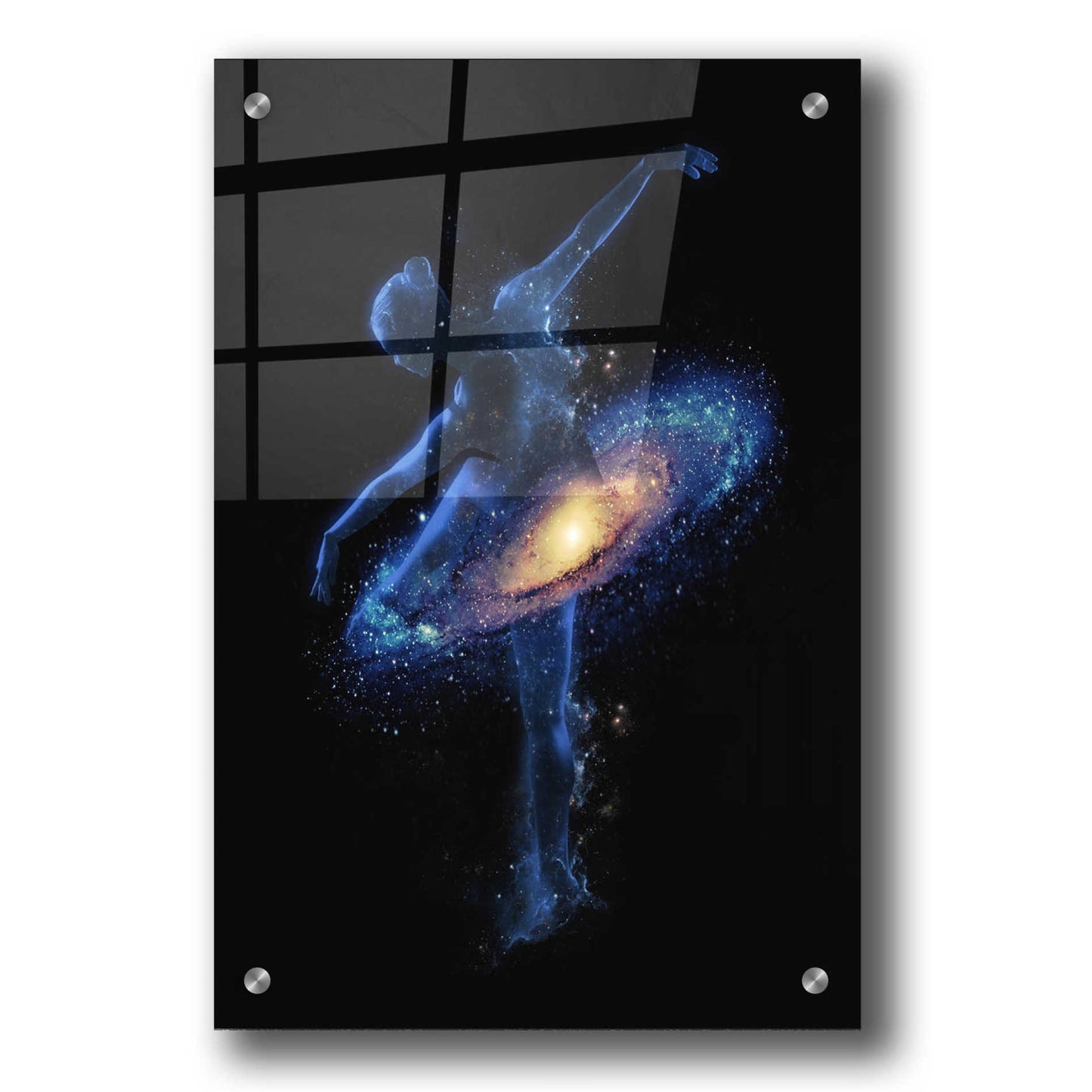 Epic Art 'Cosmic Dance' by Robert Farkas, Acrylic Glass Wall Art,24x36