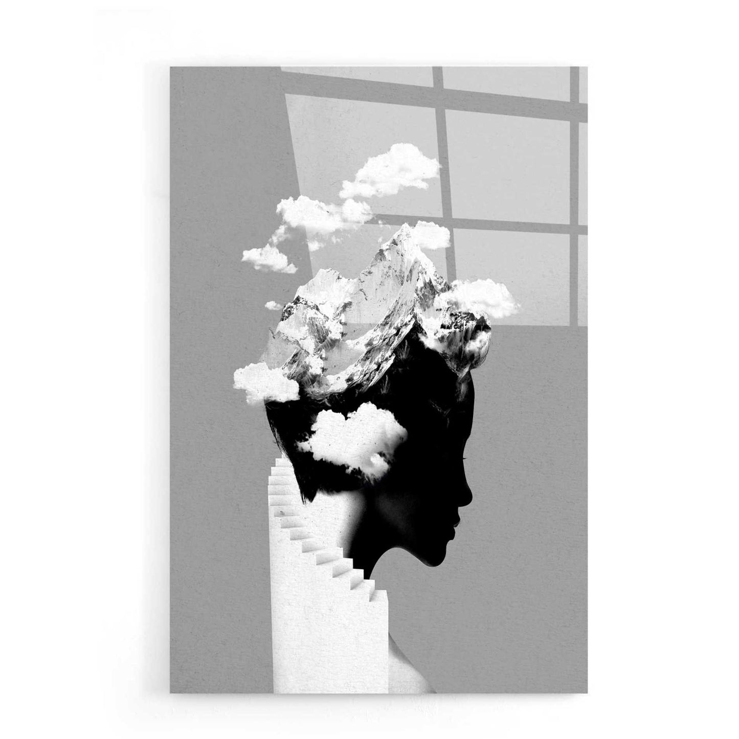 Epic Art 'It's a Cloudy Day' by Robert Farkas, Acrylic Glass Wall Art,16x24