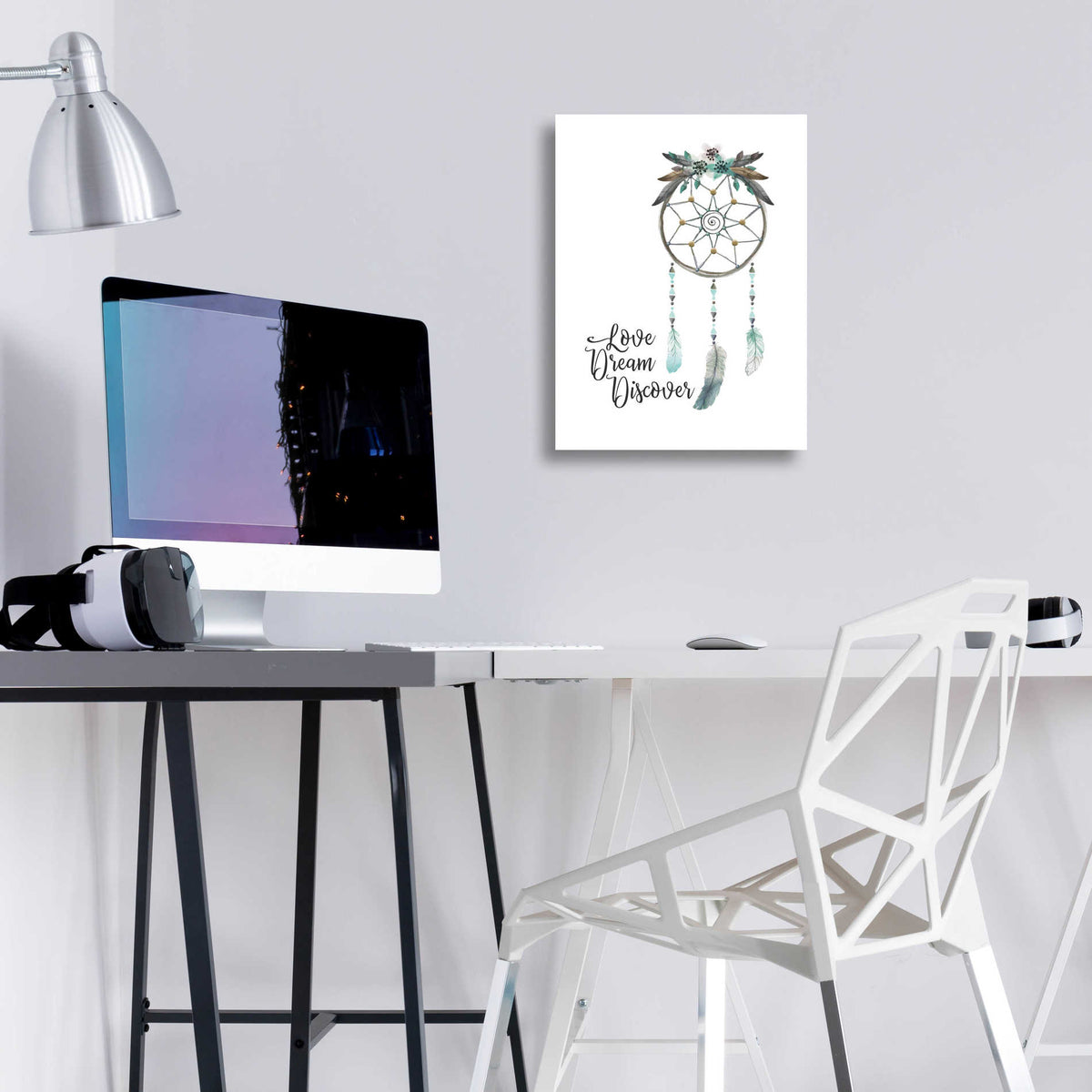 Epic Art 'Watercolor Dreamcatcher' by Seven Trees Design, Acrylic Glass Wall Art,12x16