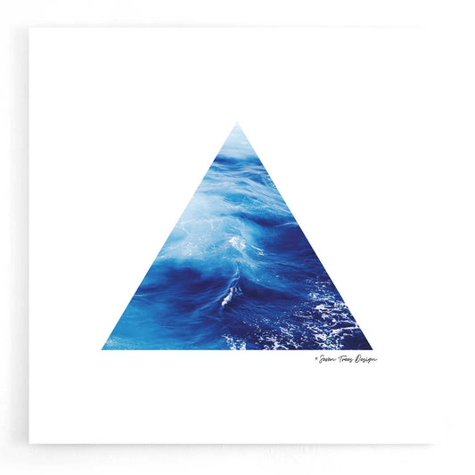 Epic Art 'Ocean Triangle' by Seven Trees Design, Acrylic Glass Wall Art