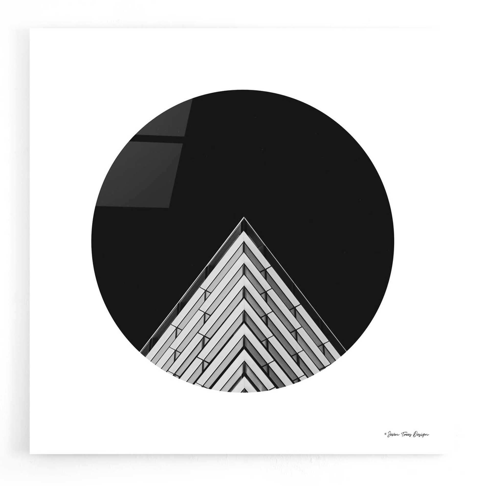 Epic Art 'Triangular Architecture' by Seven Trees Design, Acrylic Glass Wall Art