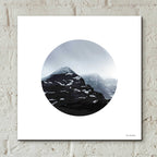 Epic Art 'Snow Mountains' by Seven Trees Design, Acrylic Glass Wall Art,12x12