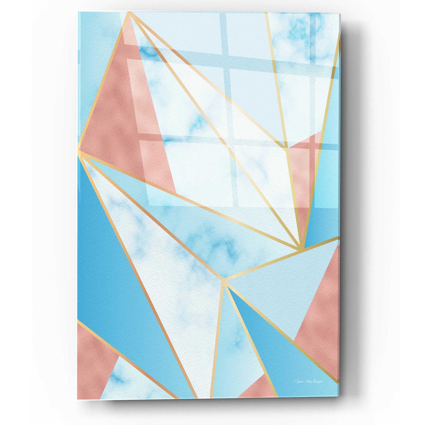 Epic Art 'Geometric Sky' by Seven Trees Design, Acrylic Glass Wall Art,12x16