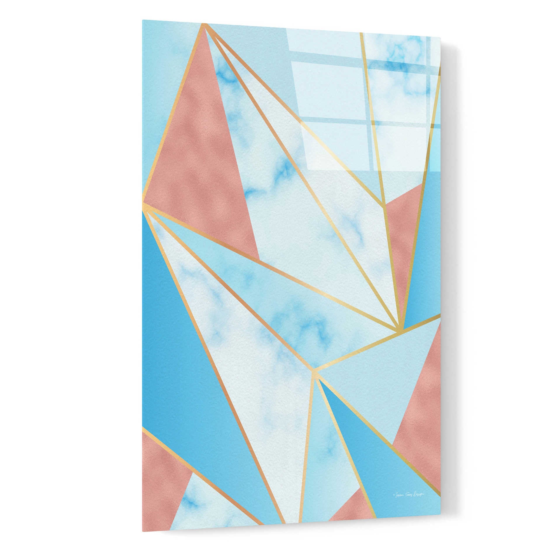 Epic Art 'Geometric Sky' by Seven Trees Design, Acrylic Glass Wall Art,16x24