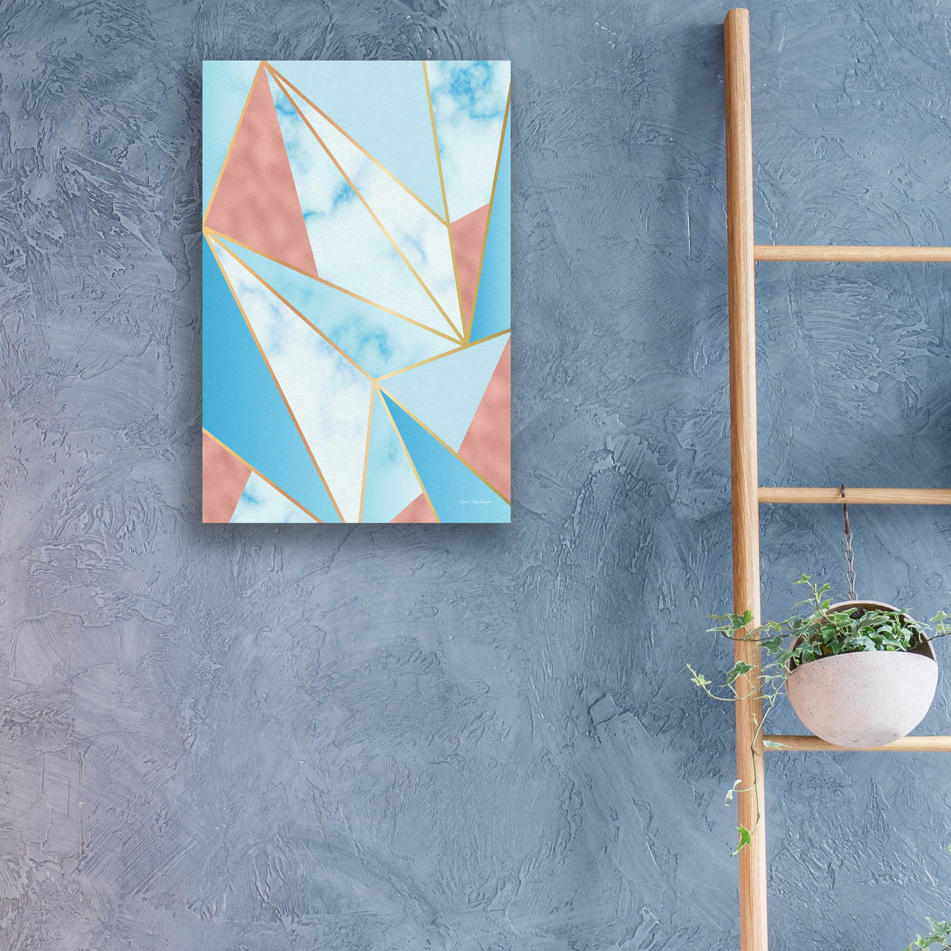 Epic Art 'Geometric Sky' by Seven Trees Design, Acrylic Glass Wall Art,16x24