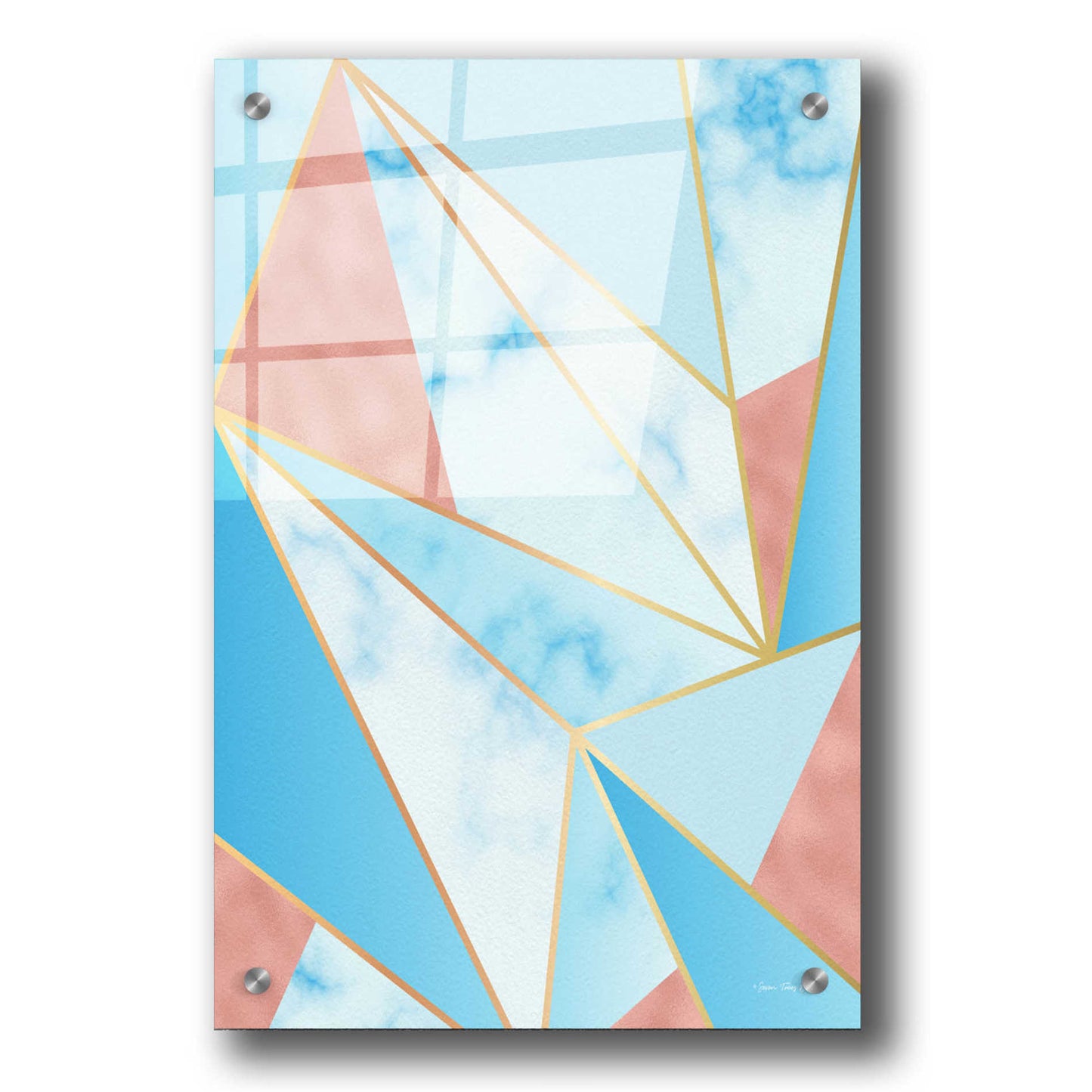 Epic Art 'Geometric Sky' by Seven Trees Design, Acrylic Glass Wall Art,24x36