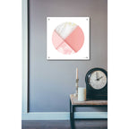 Epic Art 'Pink Marble Circle I' by Seven Trees Design, Acrylic Glass Wall Art,24x24
