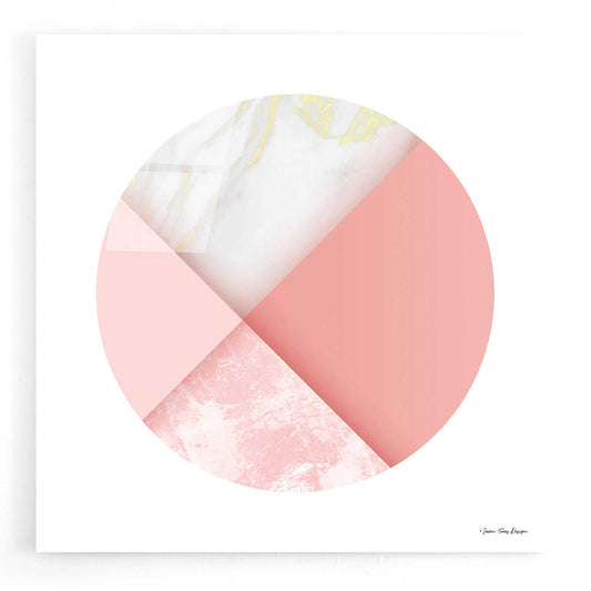 Epic Art 'Pink Marble Circle I' by Seven Trees Design, Acrylic Glass Wall Art