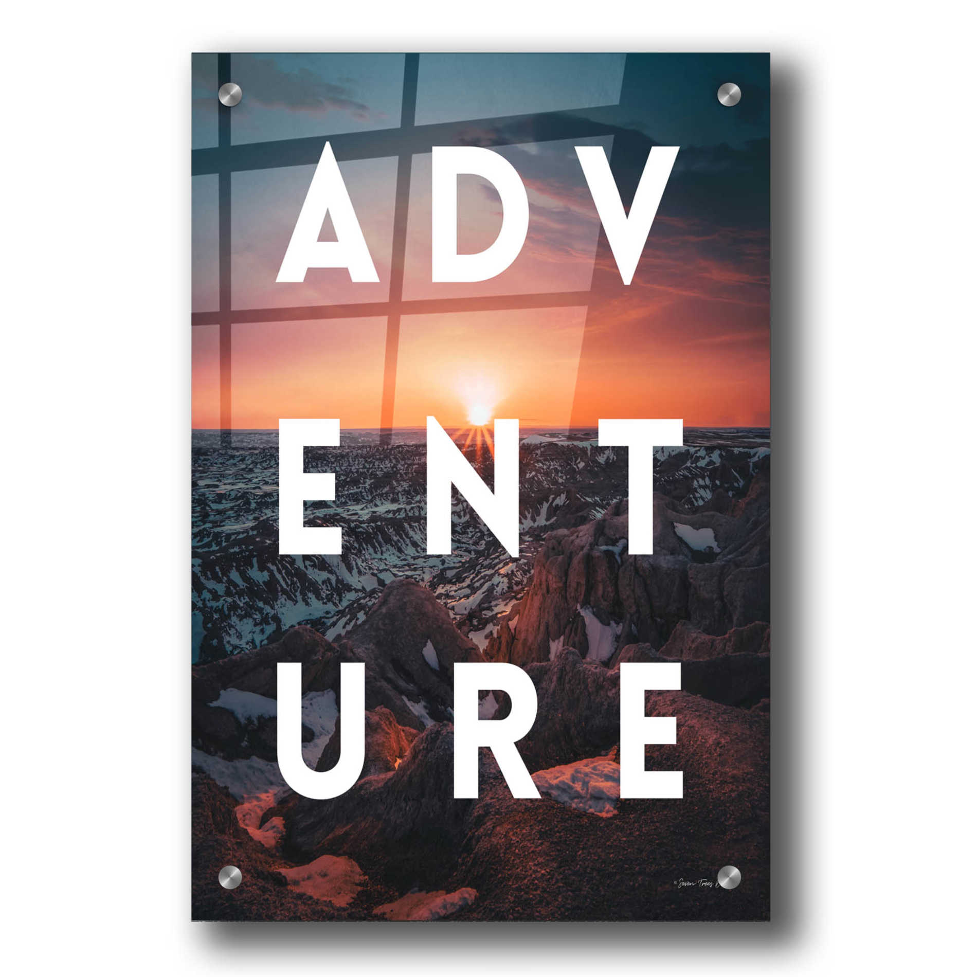 Epic Art 'Adventure Landscape' by Seven Trees Design, Acrylic Glass Wall Art,24x36