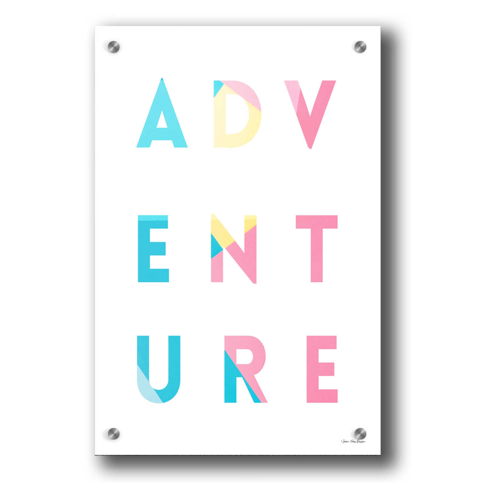 Epic Art 'Adventure in Colors' by Seven Trees Design, Acrylic Glass Wall Art,24x36