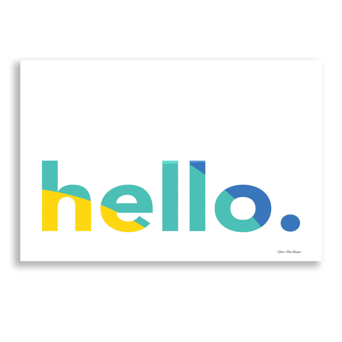 Epic Art 'Hello' by Seven Trees Design, Acrylic Glass Wall Art