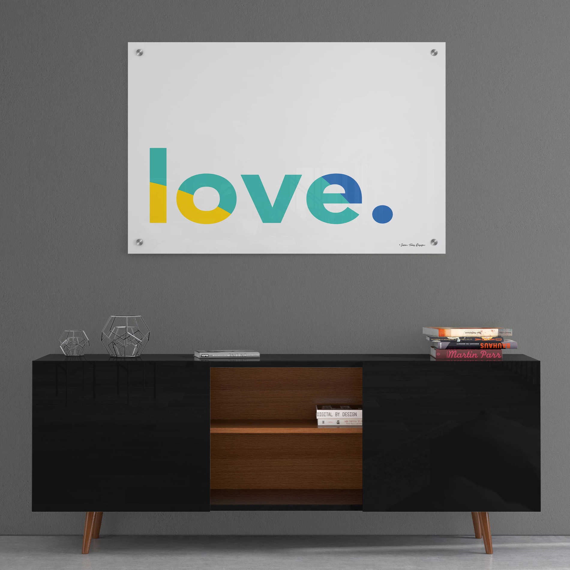 Epic Art 'Love' by Seven Trees Design, Acrylic Glass Wall Art,36x24