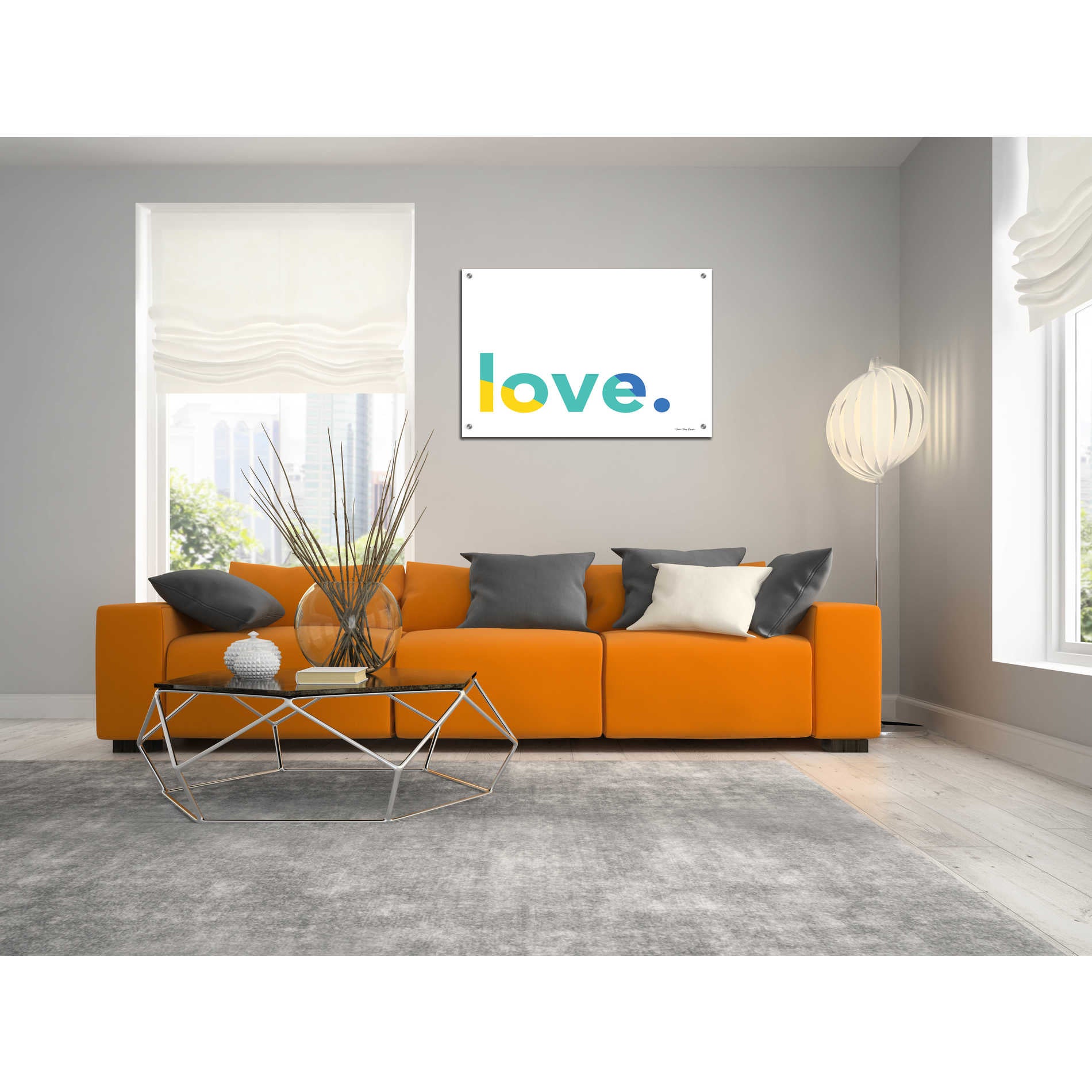 Epic Art 'Love' by Seven Trees Design, Acrylic Glass Wall Art,36x24