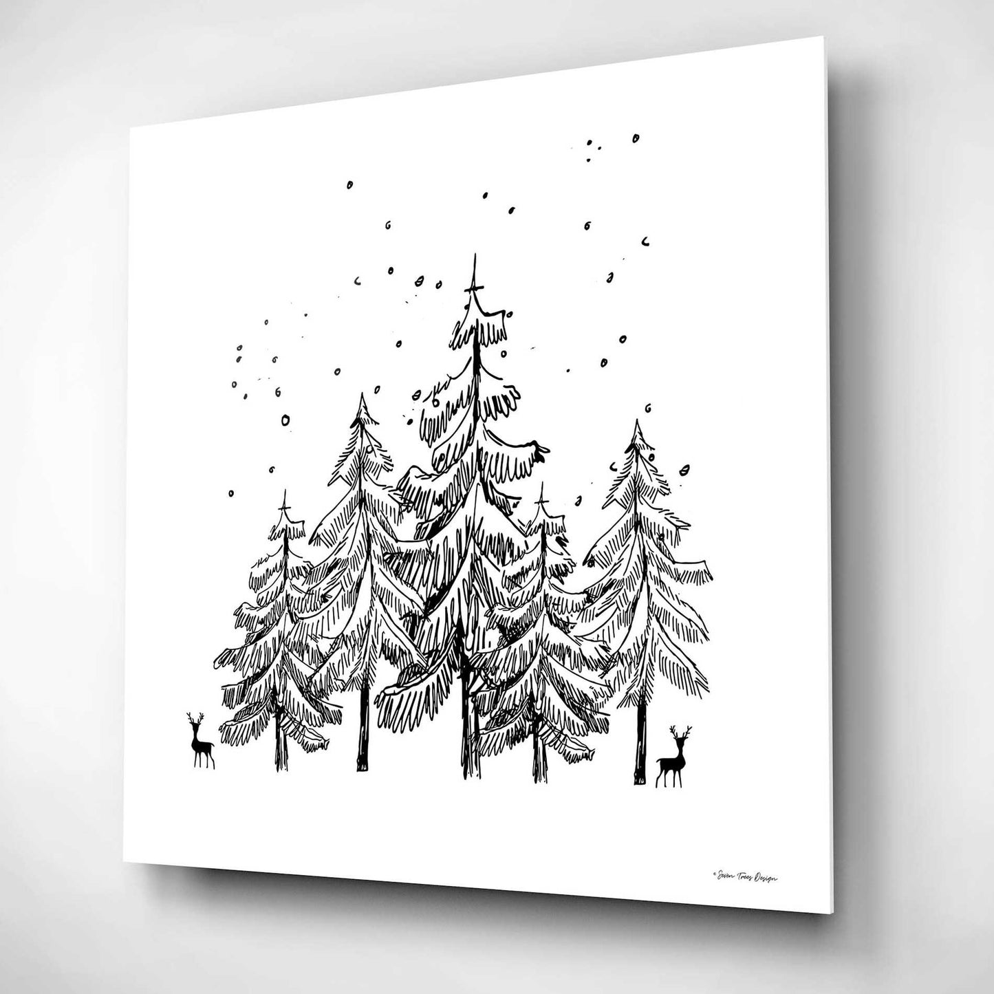 Epic Art 'Winter Time' by Seven Trees Design, Acrylic Glass Wall Art,12x12