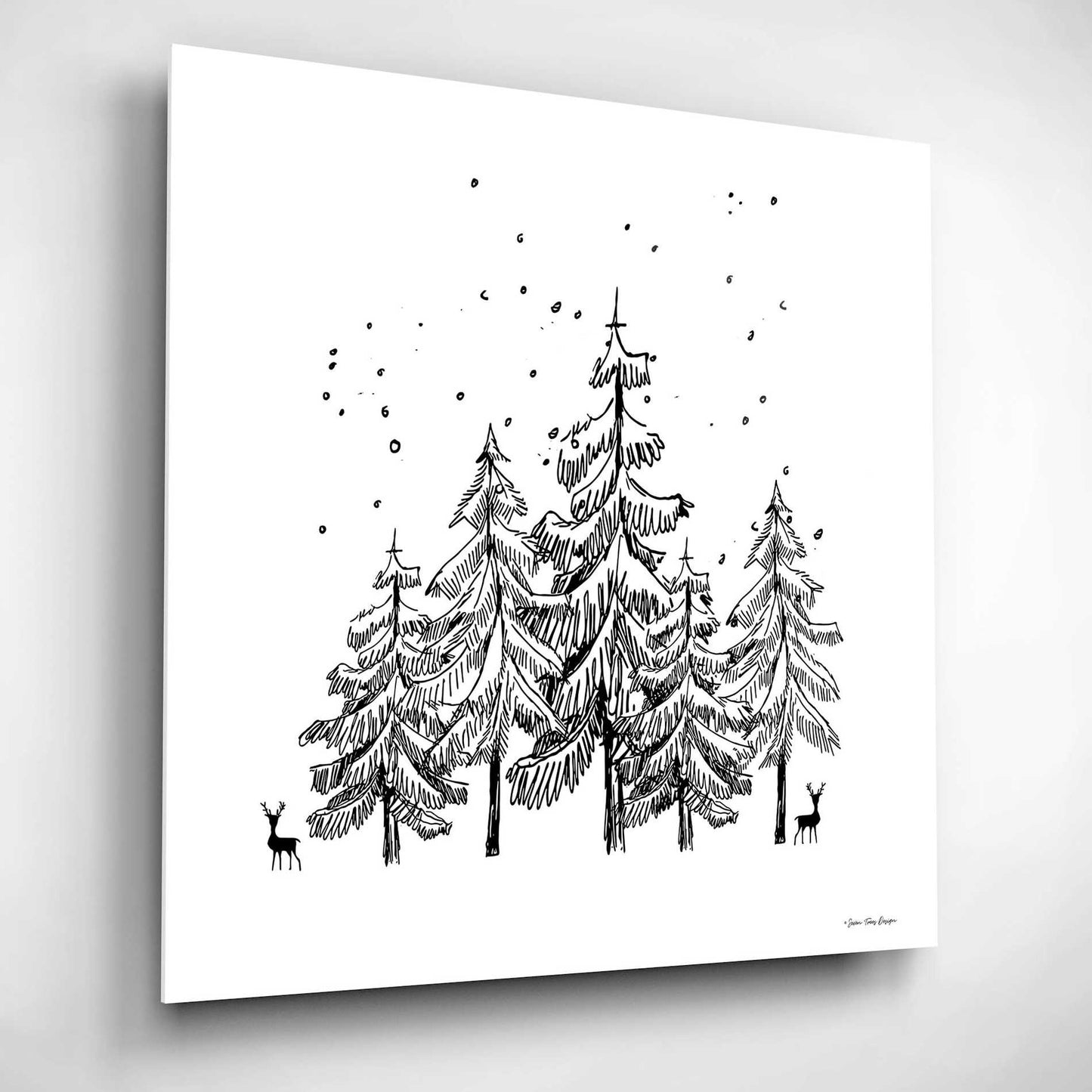 Epic Art 'Winter Time' by Seven Trees Design, Acrylic Glass Wall Art,12x12