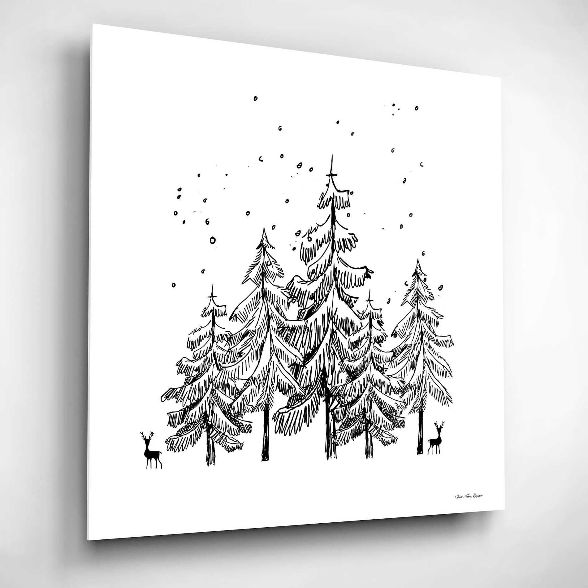 Epic Art 'Winter Time' by Seven Trees Design, Acrylic Glass Wall Art,12x12