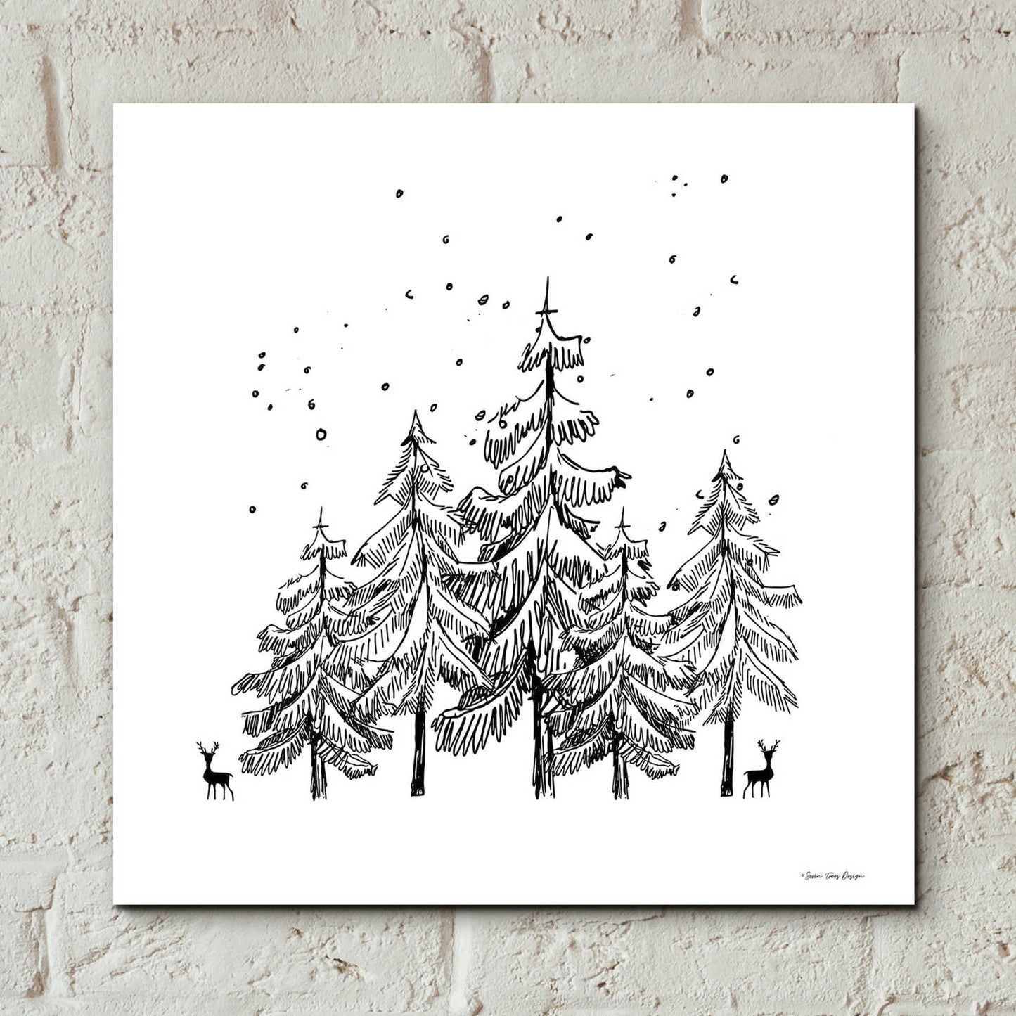 Epic Art 'Winter Time' by Seven Trees Design, Acrylic Glass Wall Art,12x12