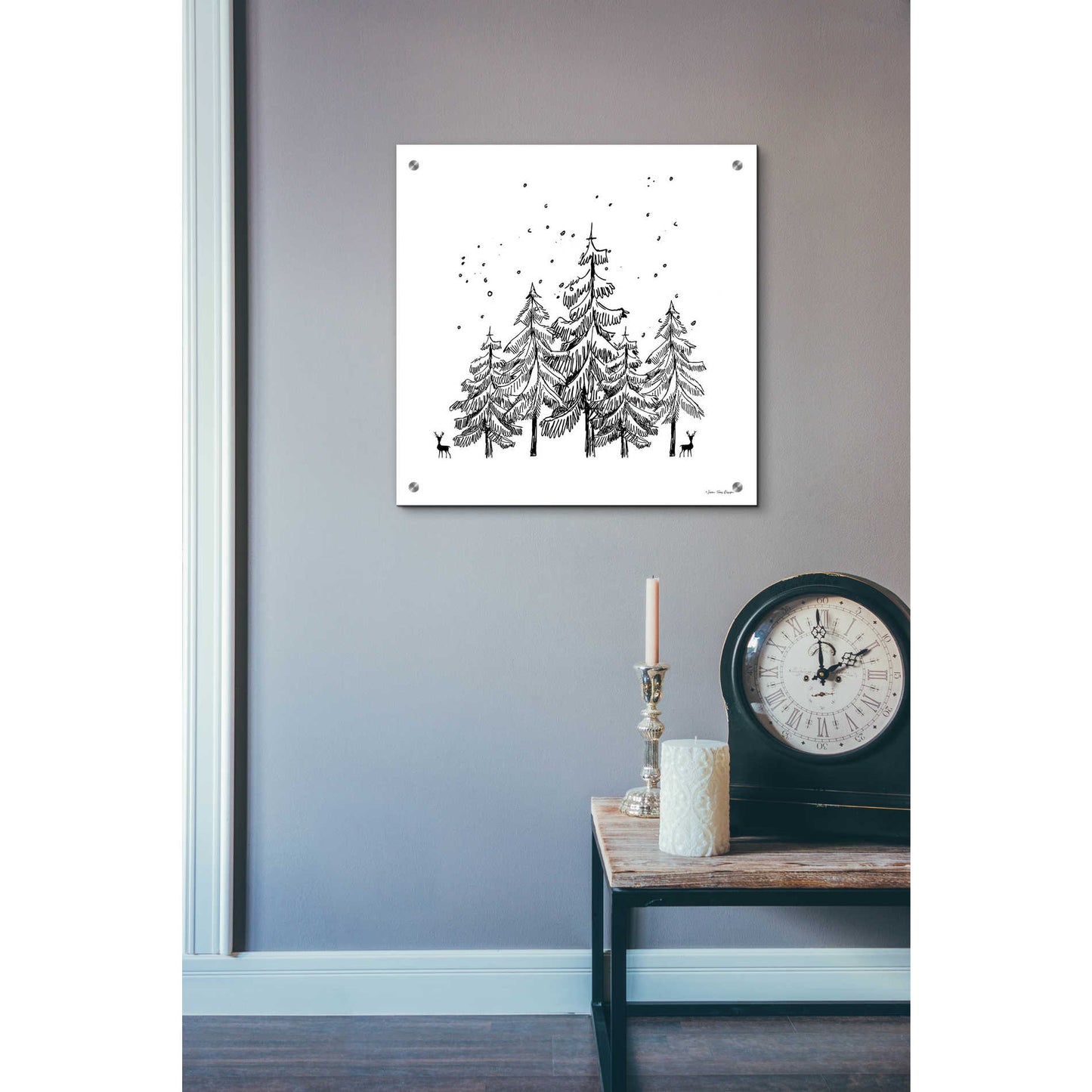 Epic Art 'Winter Time' by Seven Trees Design, Acrylic Glass Wall Art,24x24