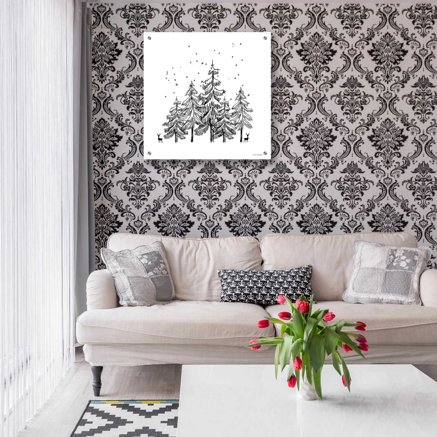 Epic Art 'Winter Time' by Seven Trees Design, Acrylic Glass Wall Art,24x24