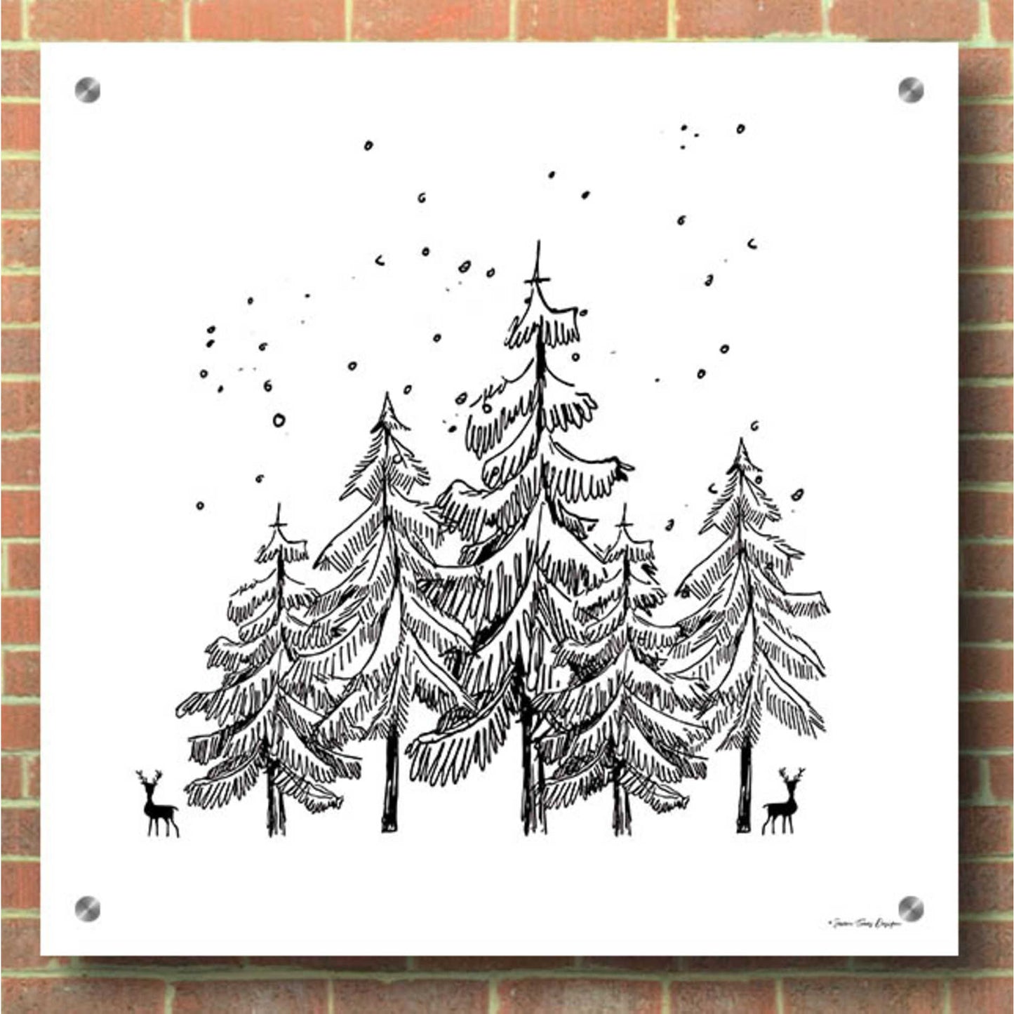 Epic Art 'Winter Time' by Seven Trees Design, Acrylic Glass Wall Art,36x36