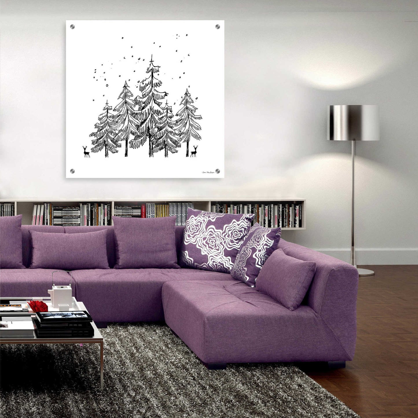 Epic Art 'Winter Time' by Seven Trees Design, Acrylic Glass Wall Art,36x36