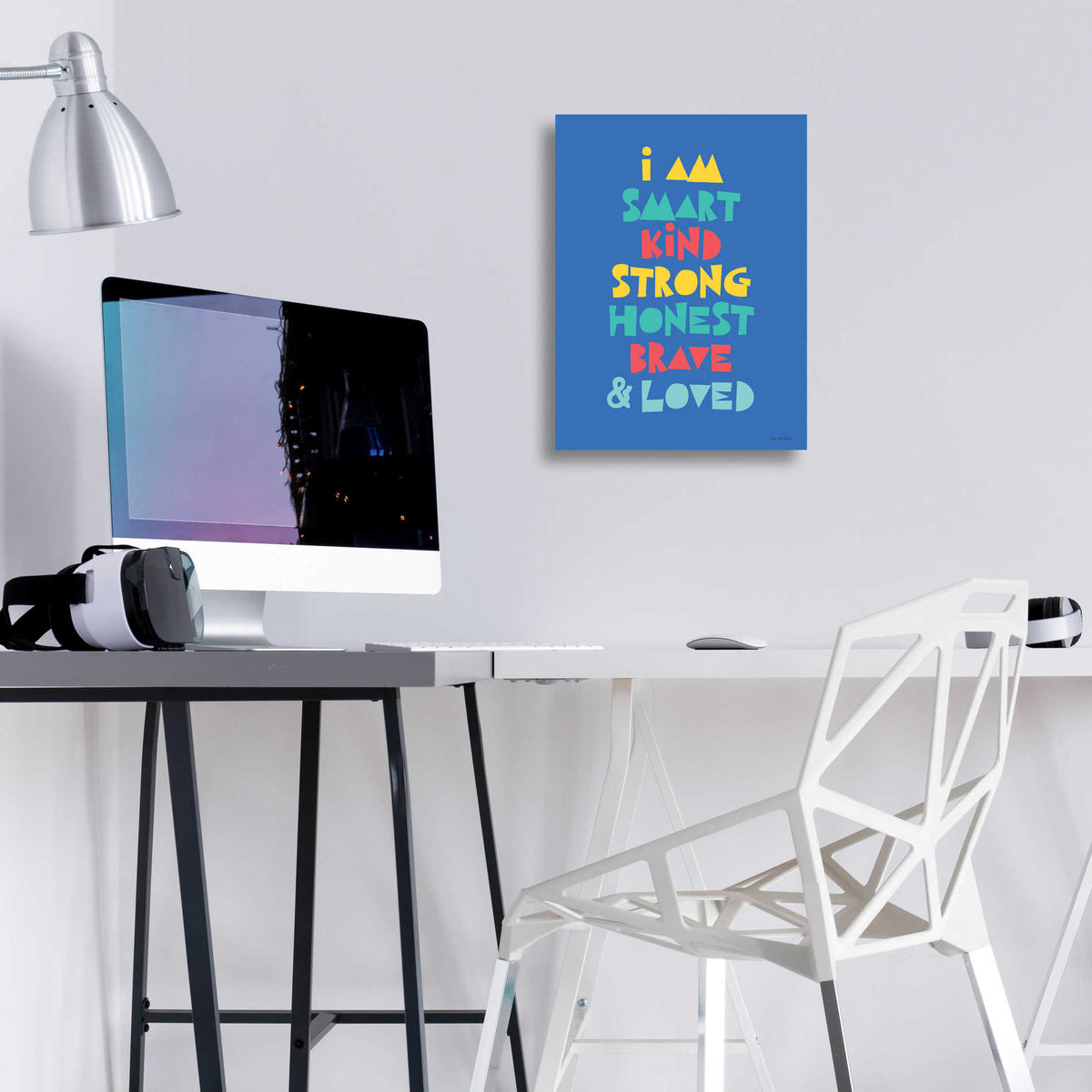 Epic Art 'I Am Smartâ€¦' by Seven Trees Design, Acrylic Glass Wall Art,12x16