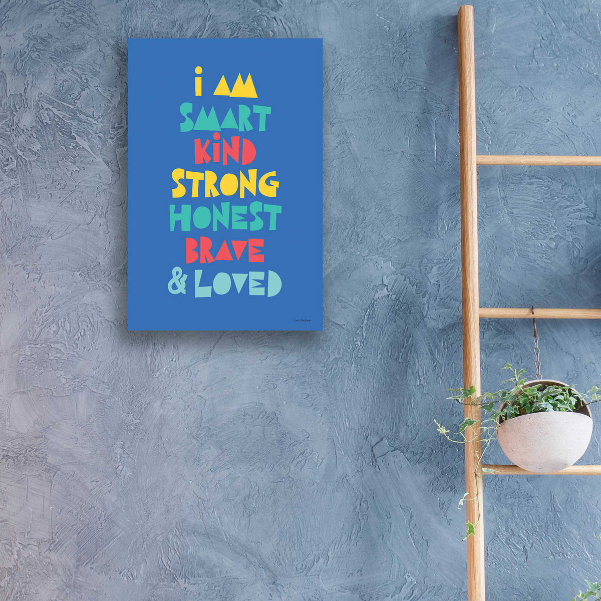 Epic Art 'I Am Smartâ€¦' by Seven Trees Design, Acrylic Glass Wall Art,16x24