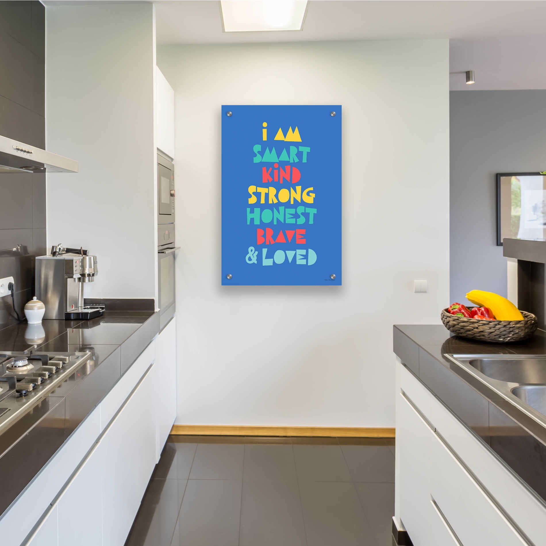 Epic Art 'I Am Smartâ€¦' by Seven Trees Design, Acrylic Glass Wall Art,24x36