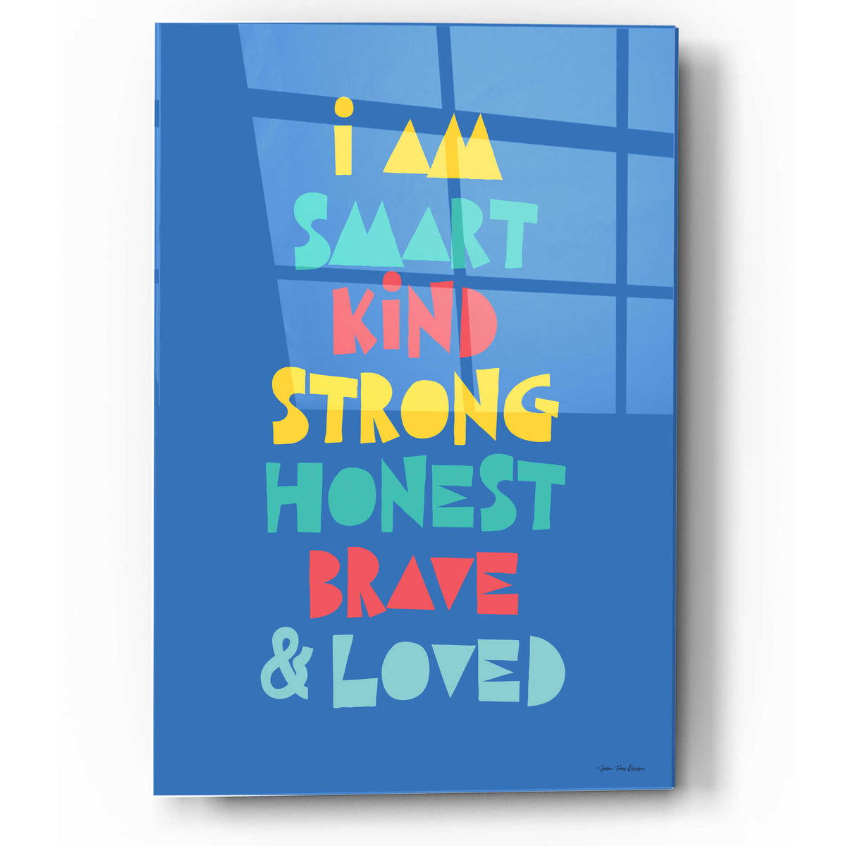 Epic Art 'I Am Smartâ€¦' by Seven Trees Design, Acrylic Glass Wall Art