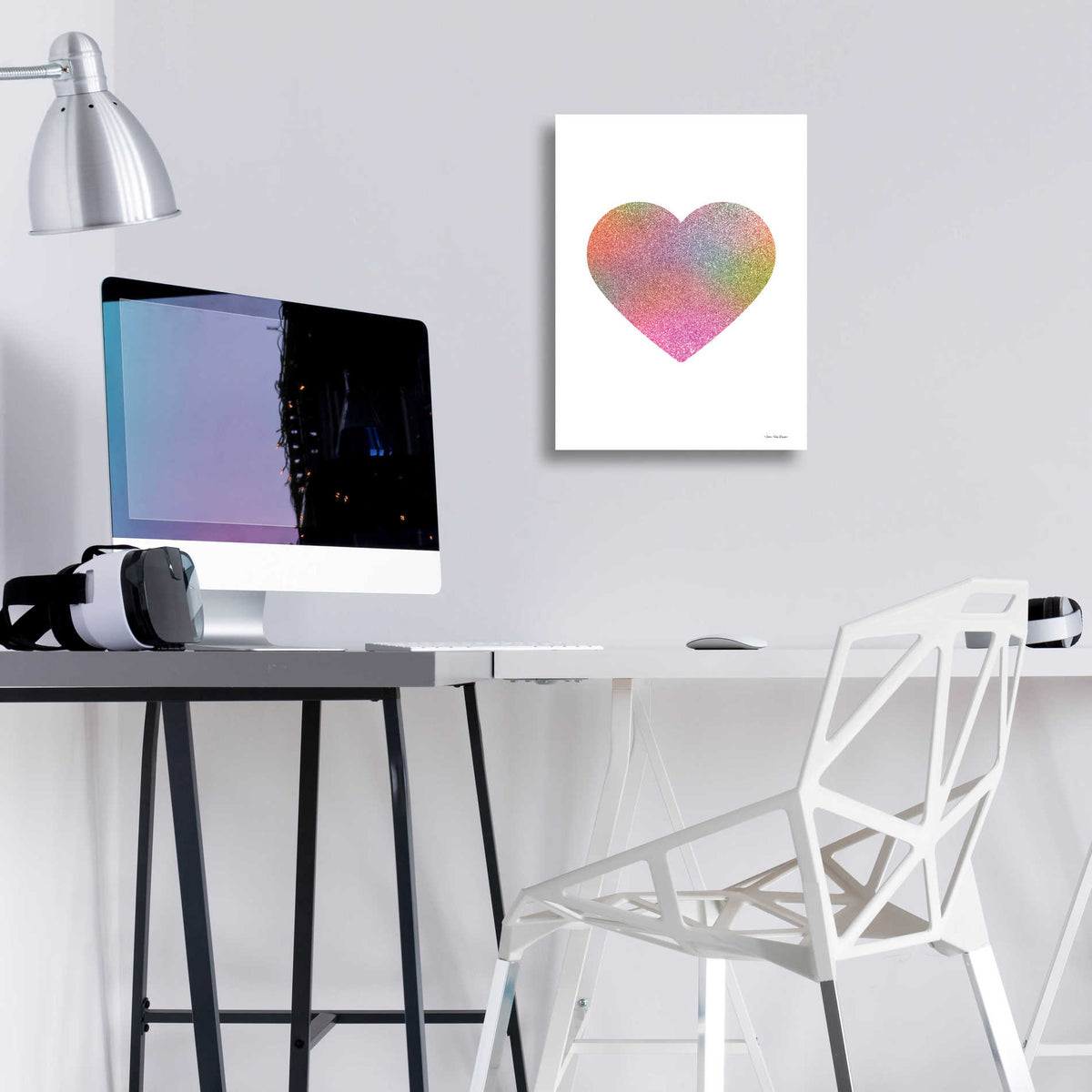Epic Art 'Happy Heart I' by Seven Trees Design, Acrylic Glass Wall Art,12x16