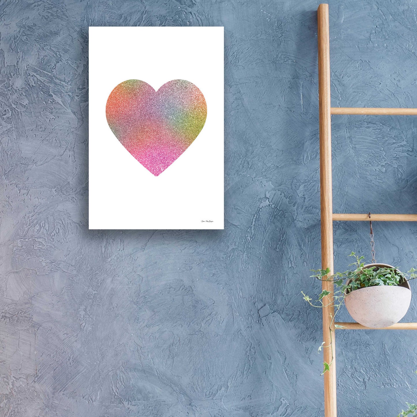 Epic Art 'Happy Heart I' by Seven Trees Design, Acrylic Glass Wall Art,16x24