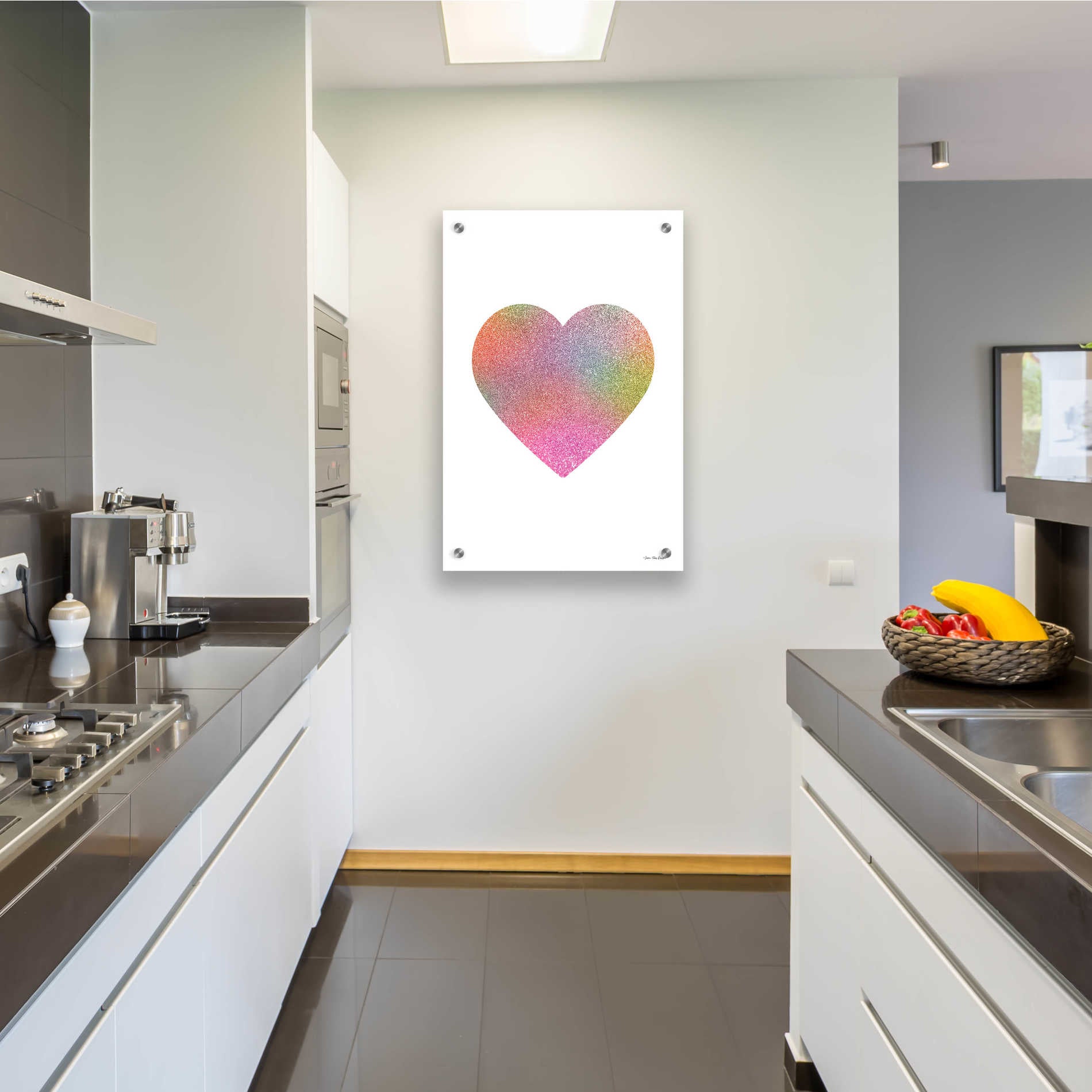 Epic Art 'Happy Heart I' by Seven Trees Design, Acrylic Glass Wall Art,24x36