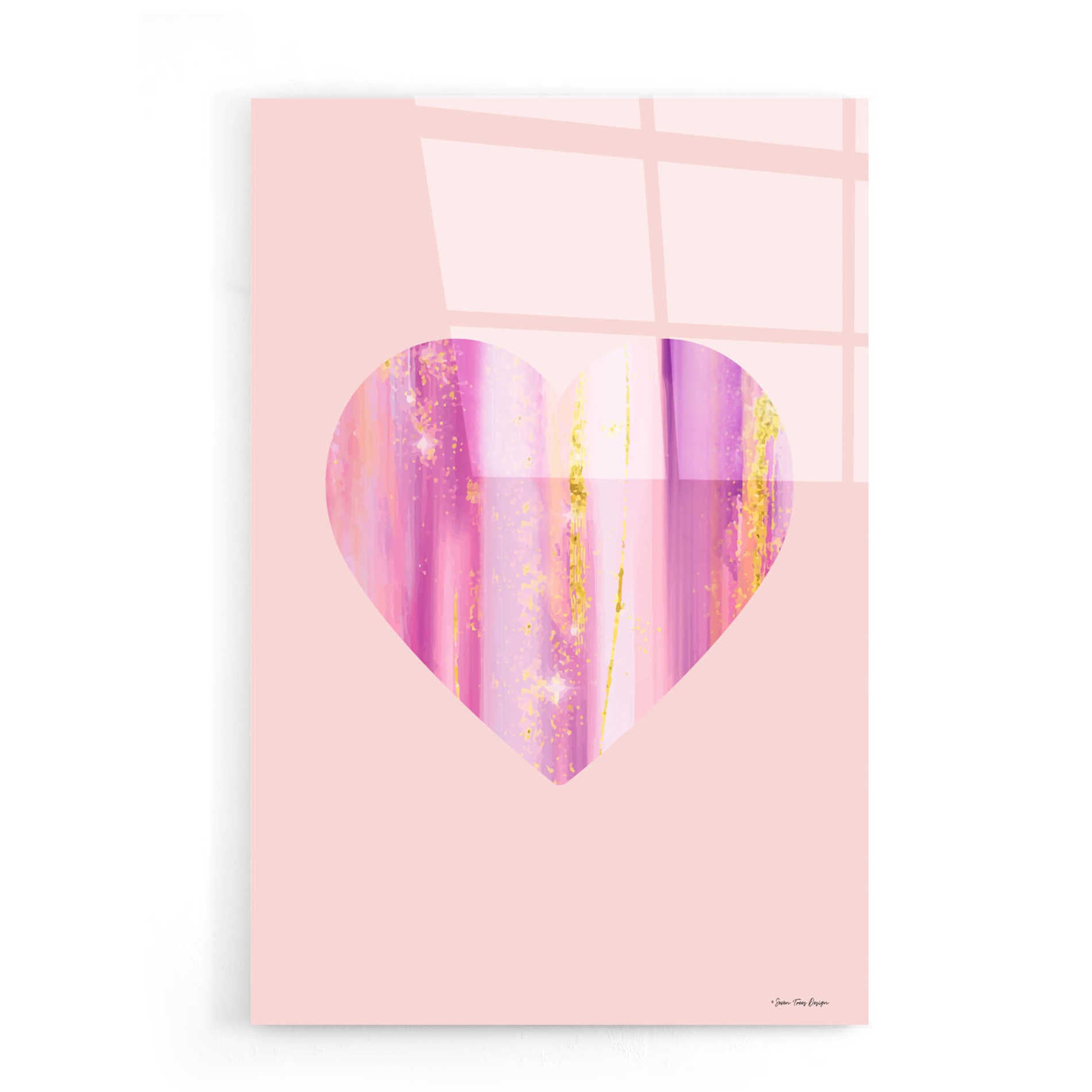 Epic Art 'Happy Heart II' by Seven Trees Design, Acrylic Glass Wall Art,16x24