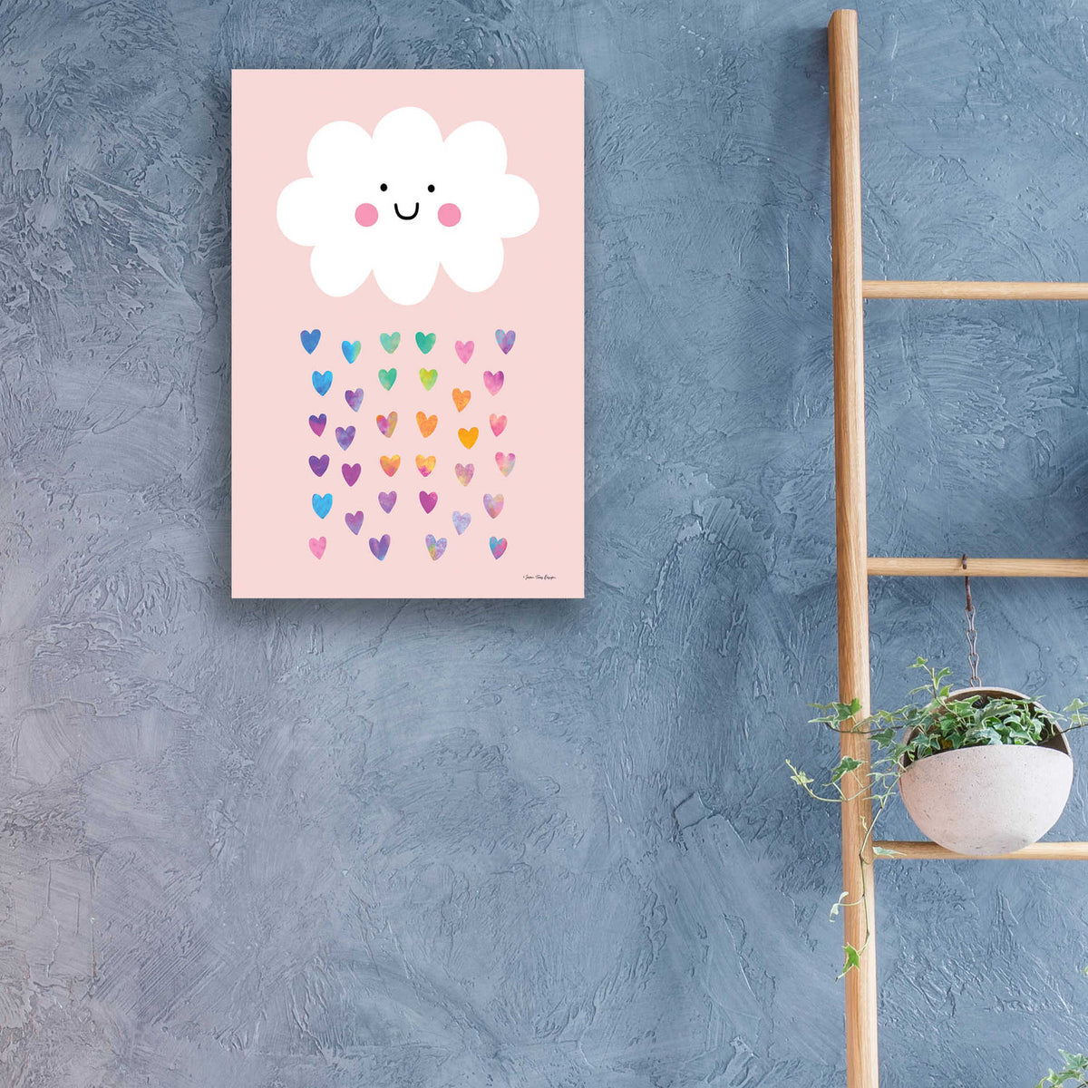 Epic Art 'Happy Cloud' by Seven Trees Design, Acrylic Glass Wall Art,16x24